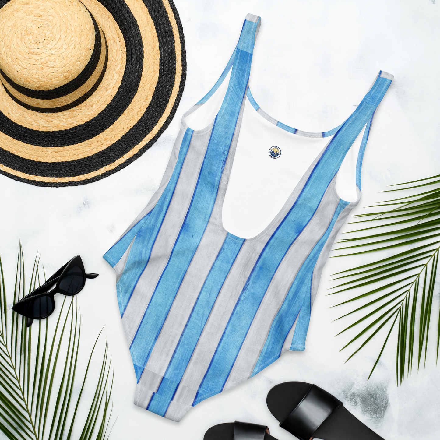 Nautical One-Piece Swimsuit