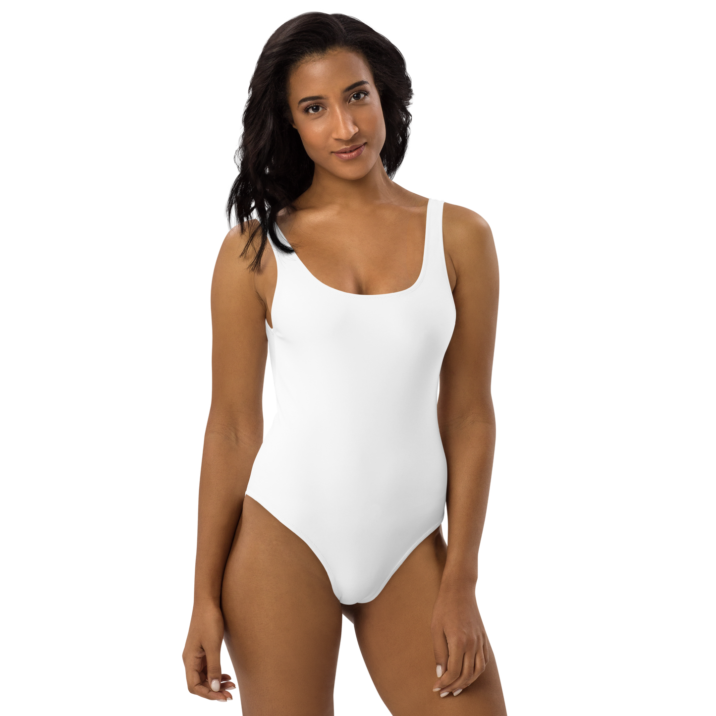 Le grand maillot de bain blanc une pièce