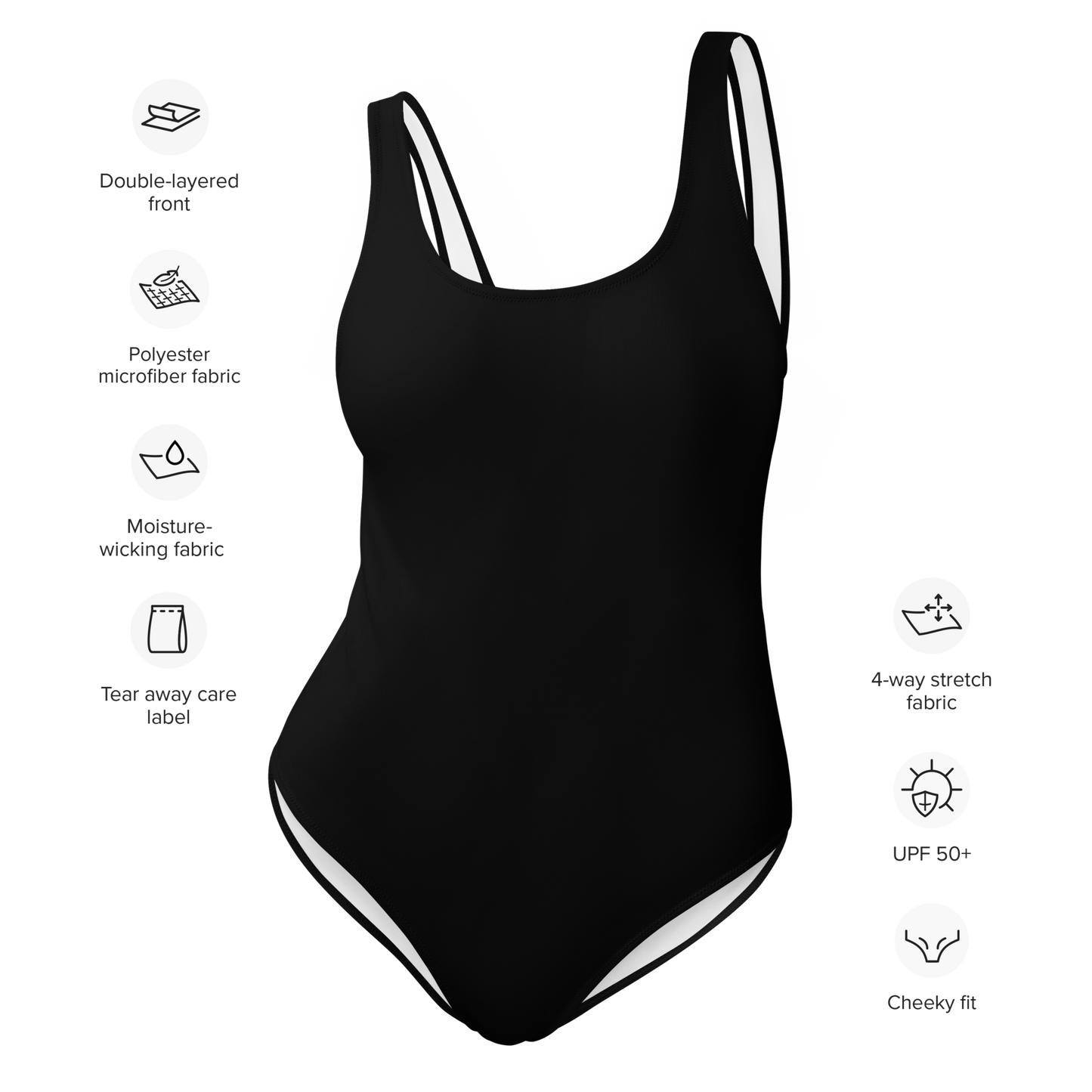 Black One-Piece Swimsuit