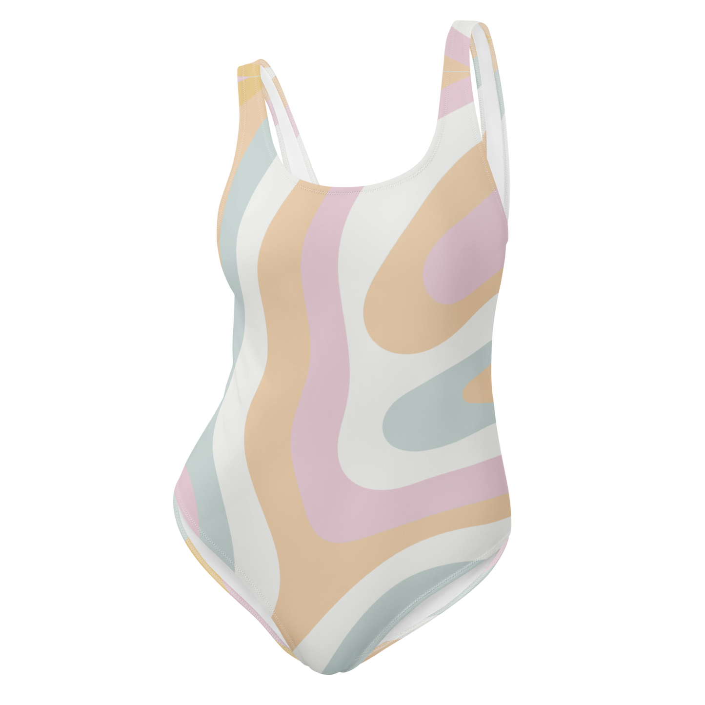 Pastel Swirls One-Piece Swimsuit