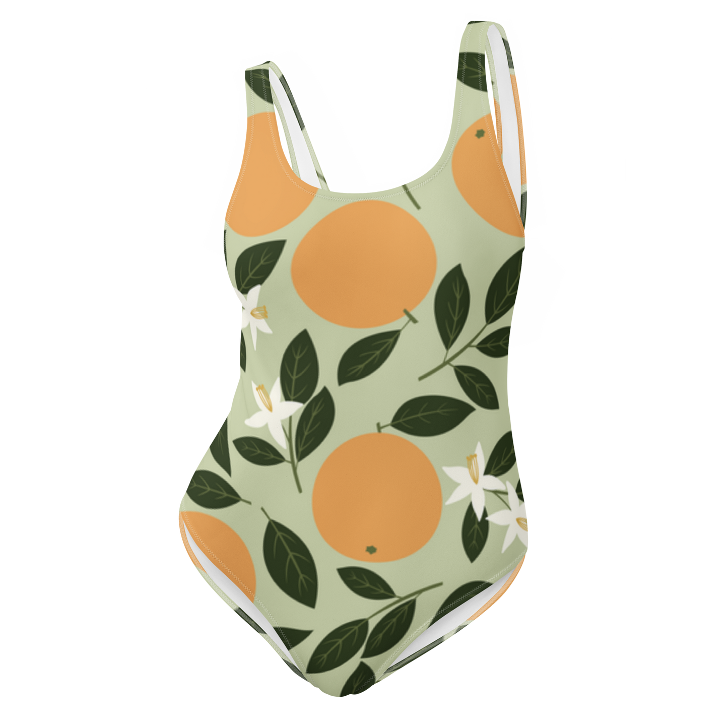 Peaches Pattern One-Piece Swimsuit