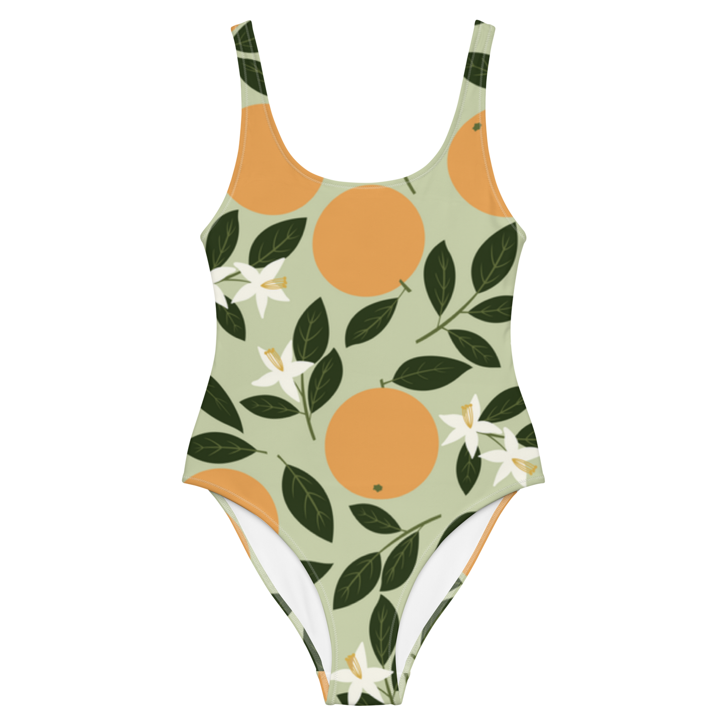 Peaches Pattern One-Piece Swimsuit