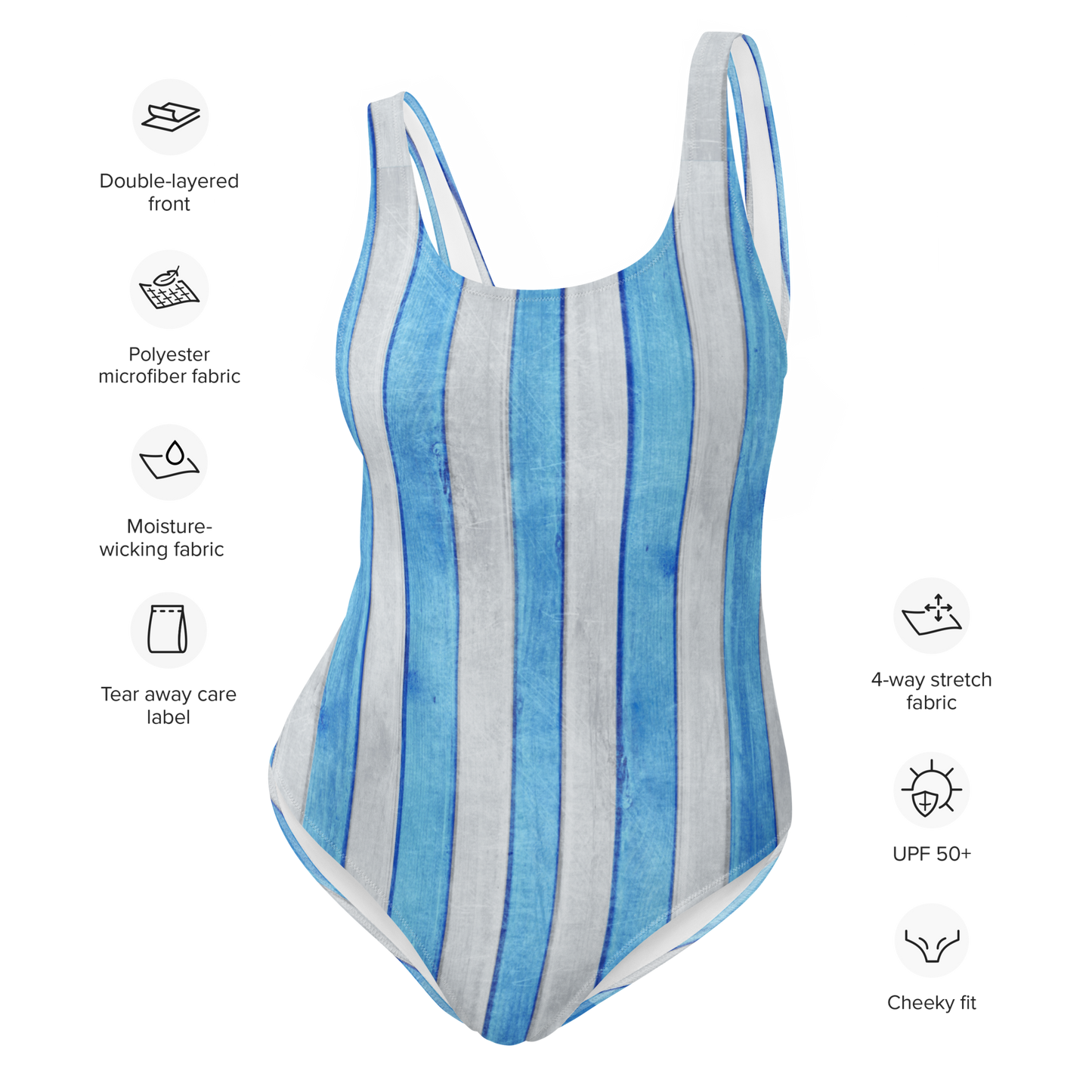 Nautical One-Piece Swimsuit