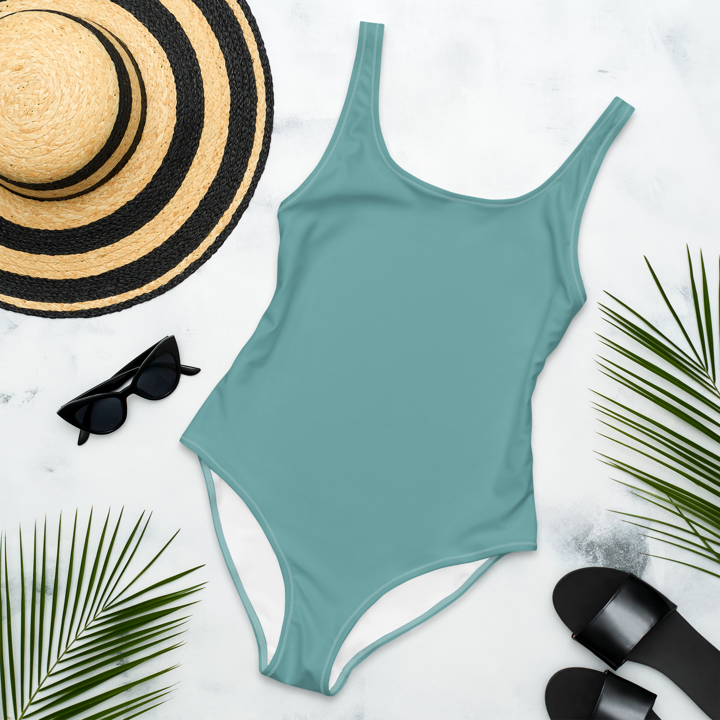 Teal One-Piece Swimsuit