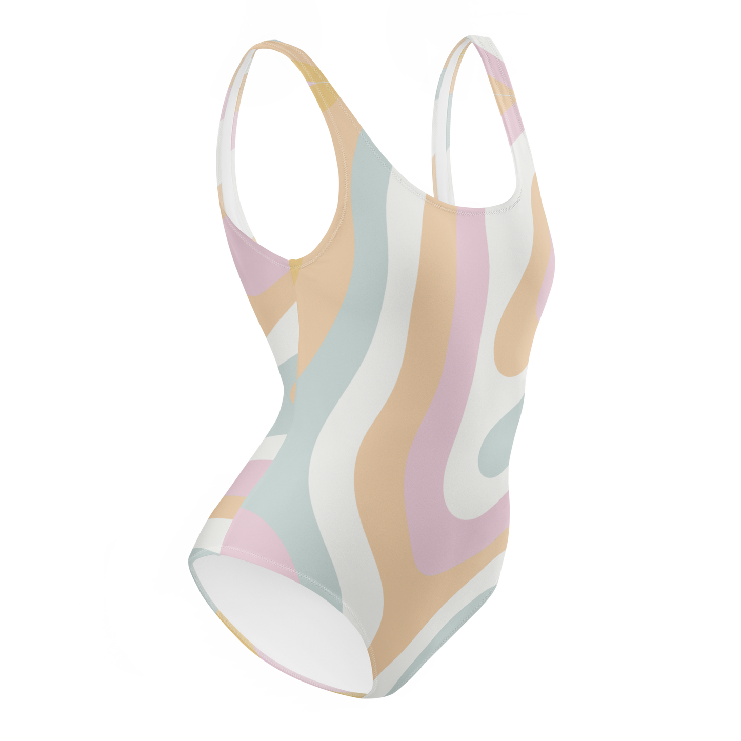 Pastel Swirls One-Piece Swimsuit