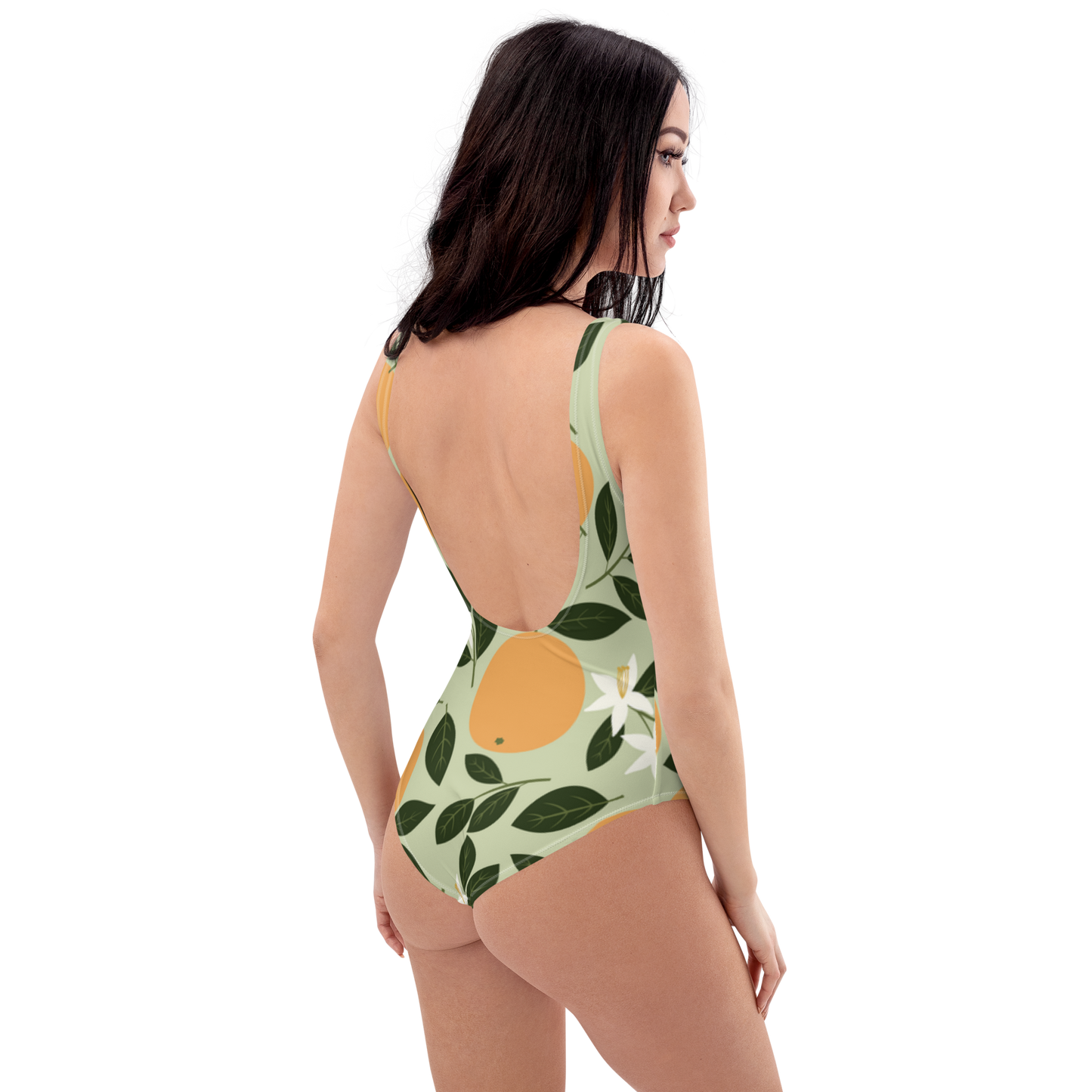 Peaches Pattern One-Piece Swimsuit