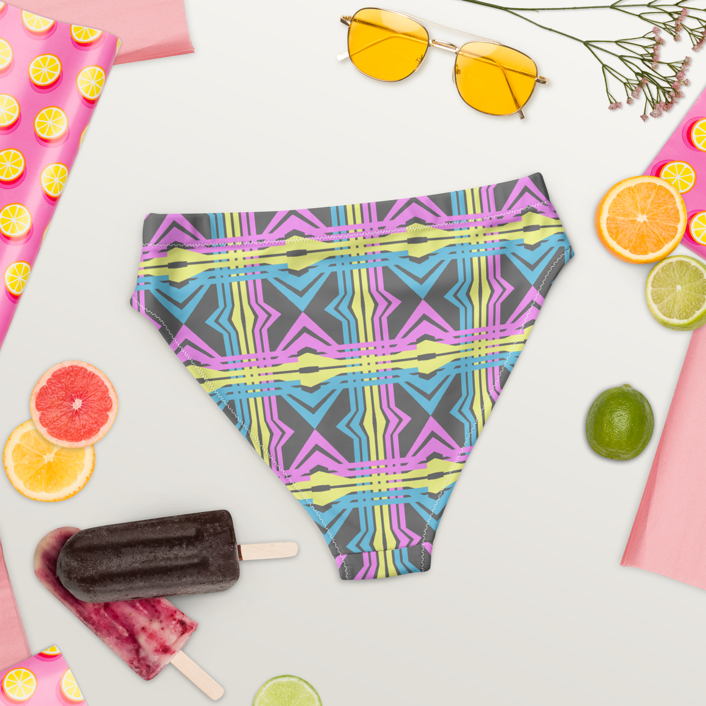 Line Weaves Recycled High-Waisted Bikini Bottom