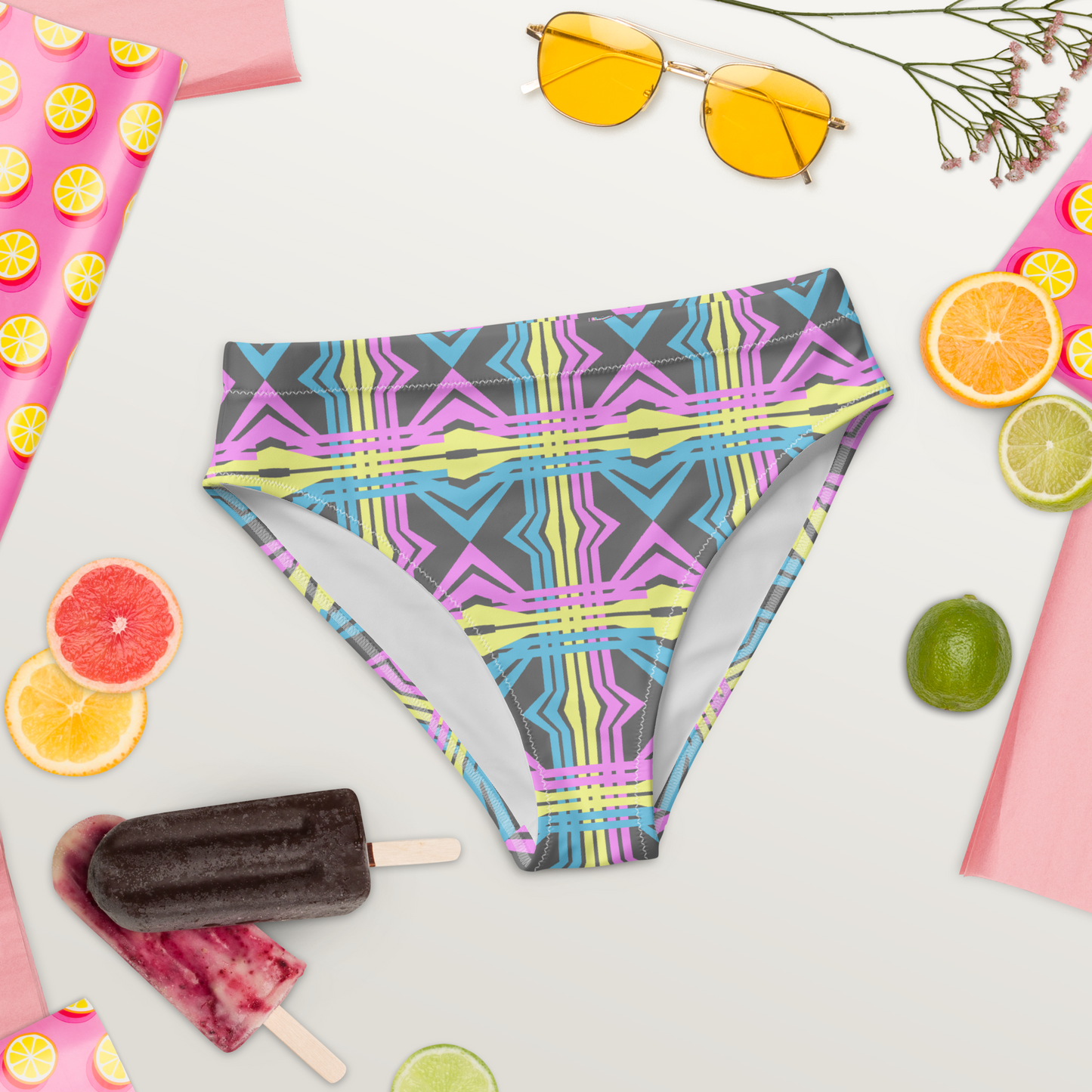 Line Weaves Recycled High-Waisted Bikini Bottom