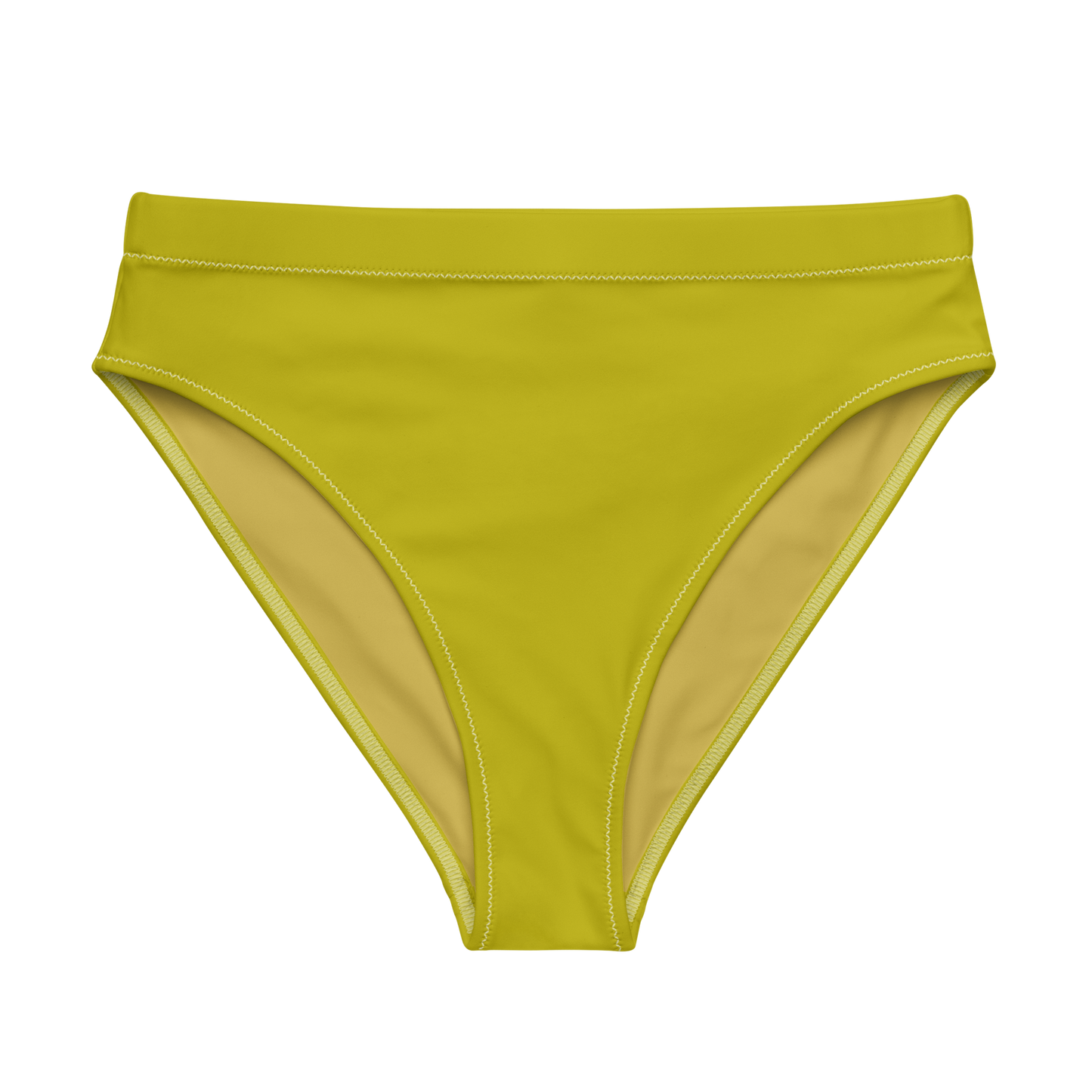 Dijon Mustard Recycled High-Waisted Bikini Bottom