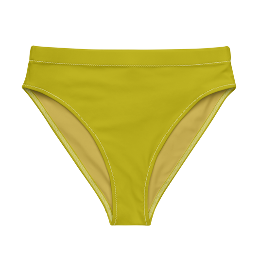 Dijon Mustard Recycled High-Waisted Bikini Bottom