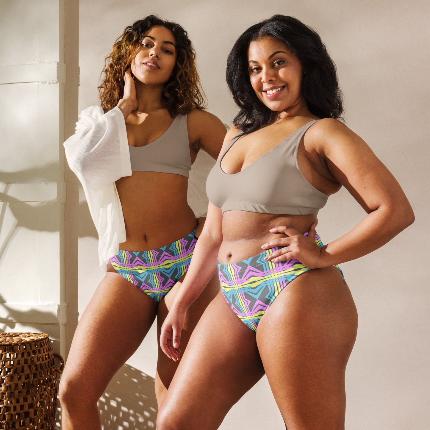 Line Weaves Recycled High-Waisted Bikini Bottom