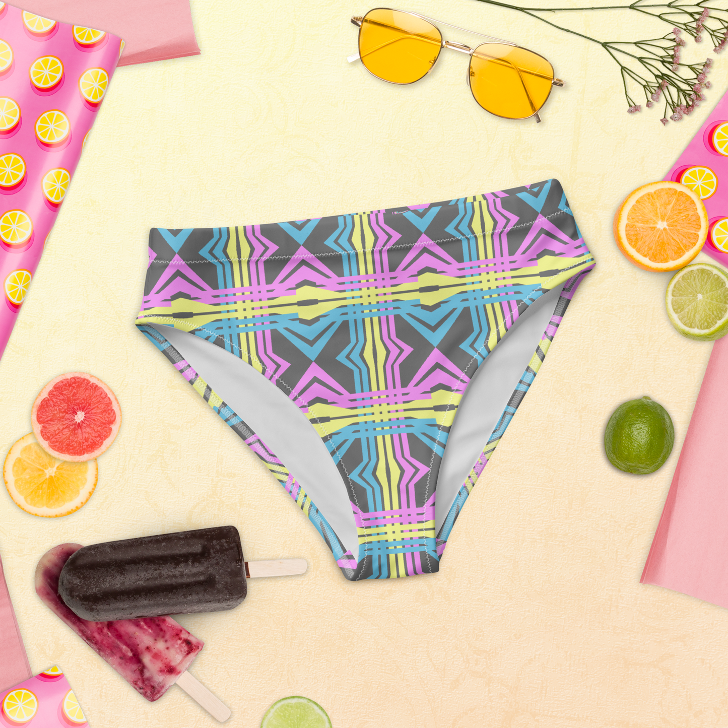 Line Weaves Recycled High-Waisted Bikini Bottom