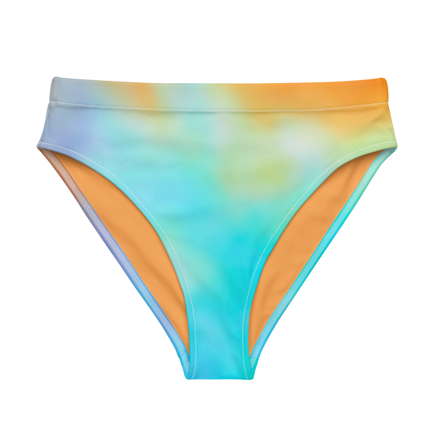 Secondary Colours Tie-dye Print Recycled High-Waisted Bikini Bottom