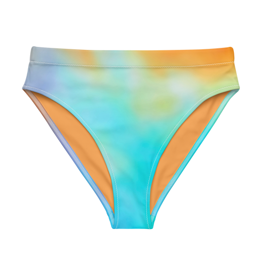 Secondary Colours Tie-dye Print Recycled High-Waisted Bikini Bottom