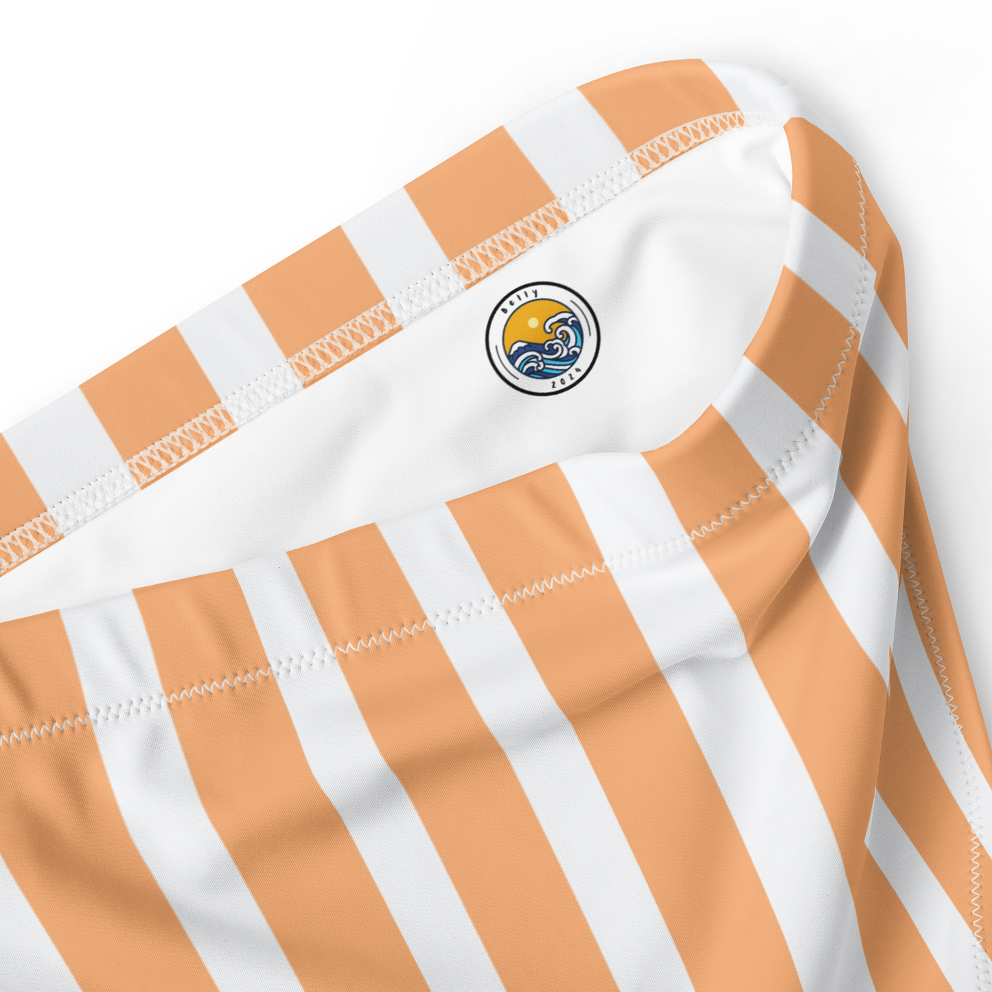 Creamsicle Lines Recycled High-Waisted Bikini Bottom