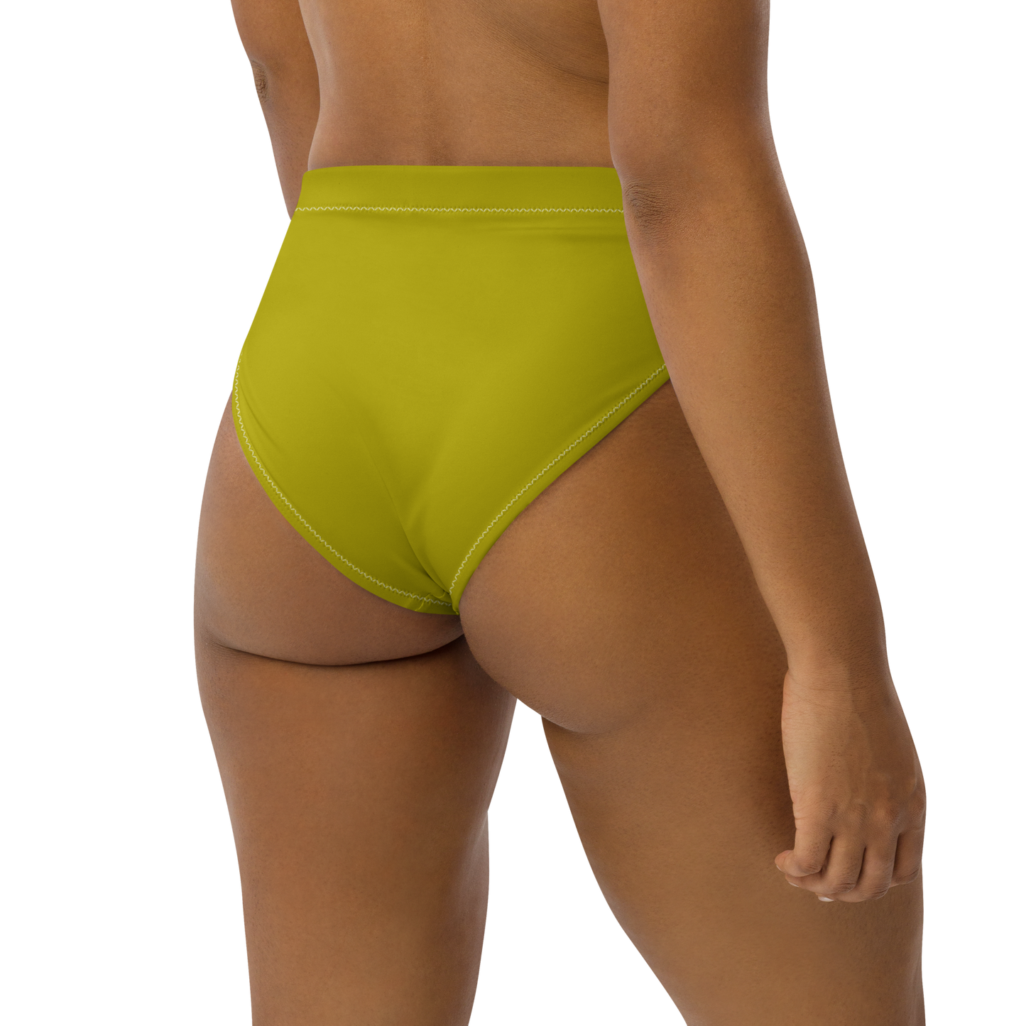 Dijon Mustard Recycled High-Waisted Bikini Bottom