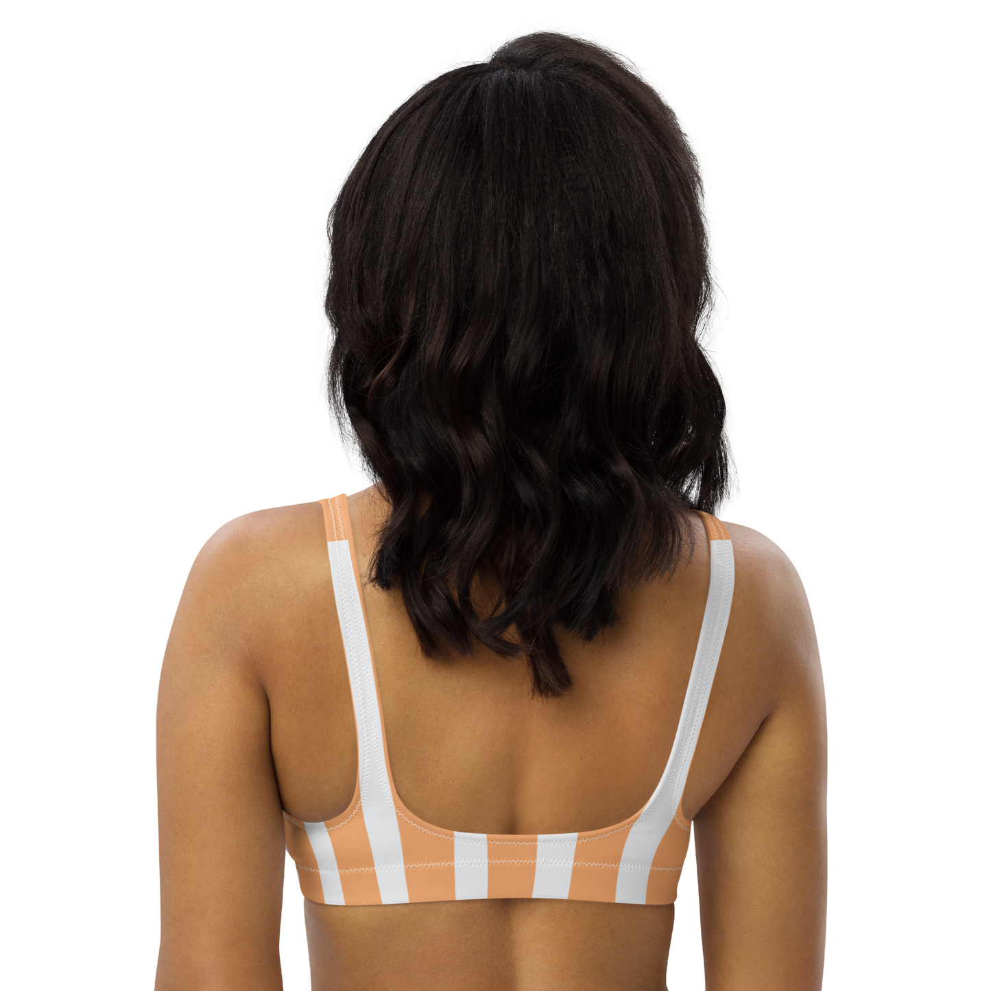 Creamsicle Lines Recycled Padded Bikini Top