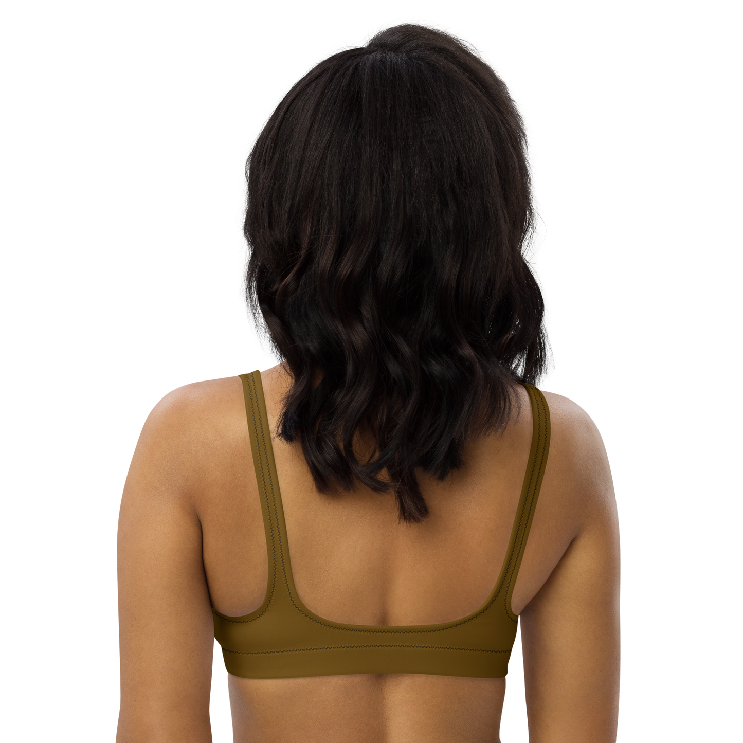 Chestnut Brown Recycled Padded Bikini Top