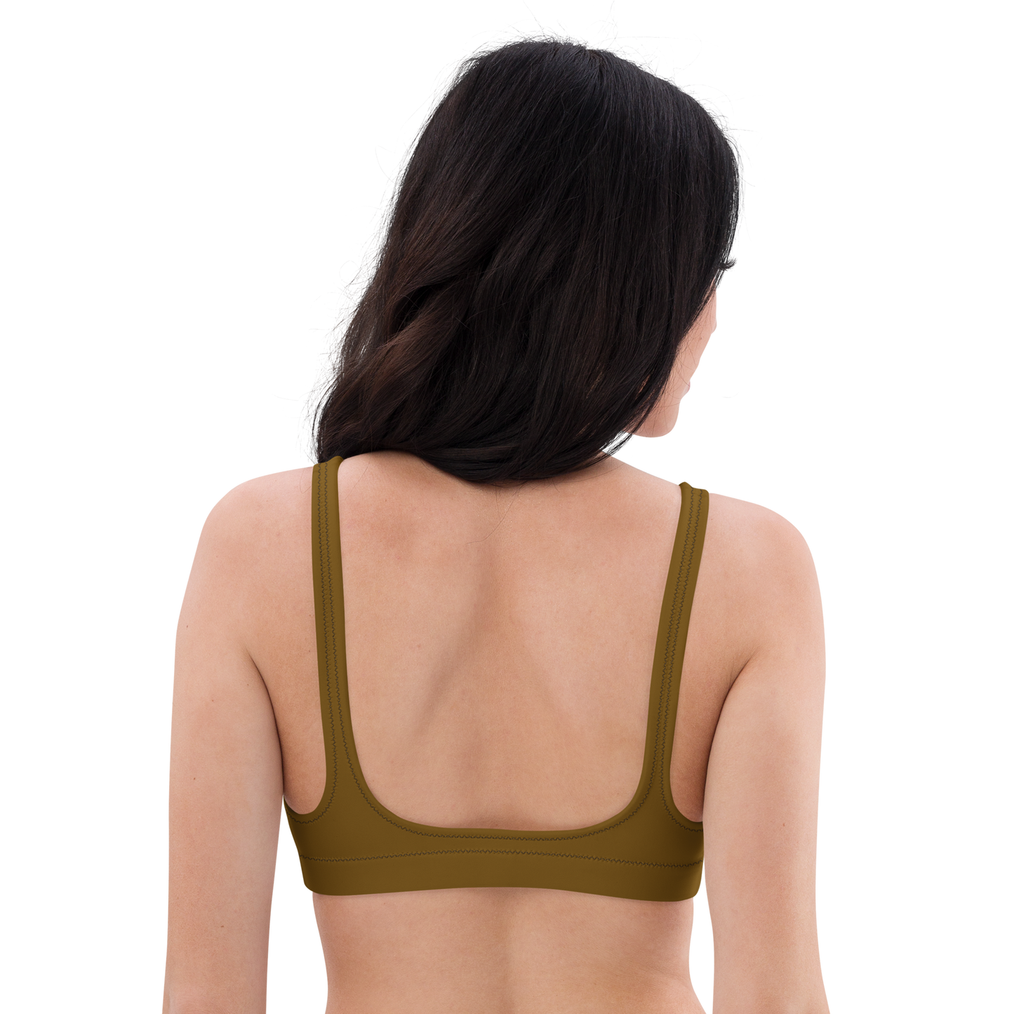 Chestnut Brown Recycled Padded Bikini Top