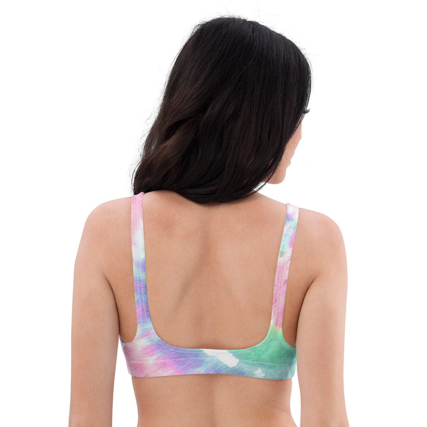 Tie-dye v1 Recycled Padded Bikini Top