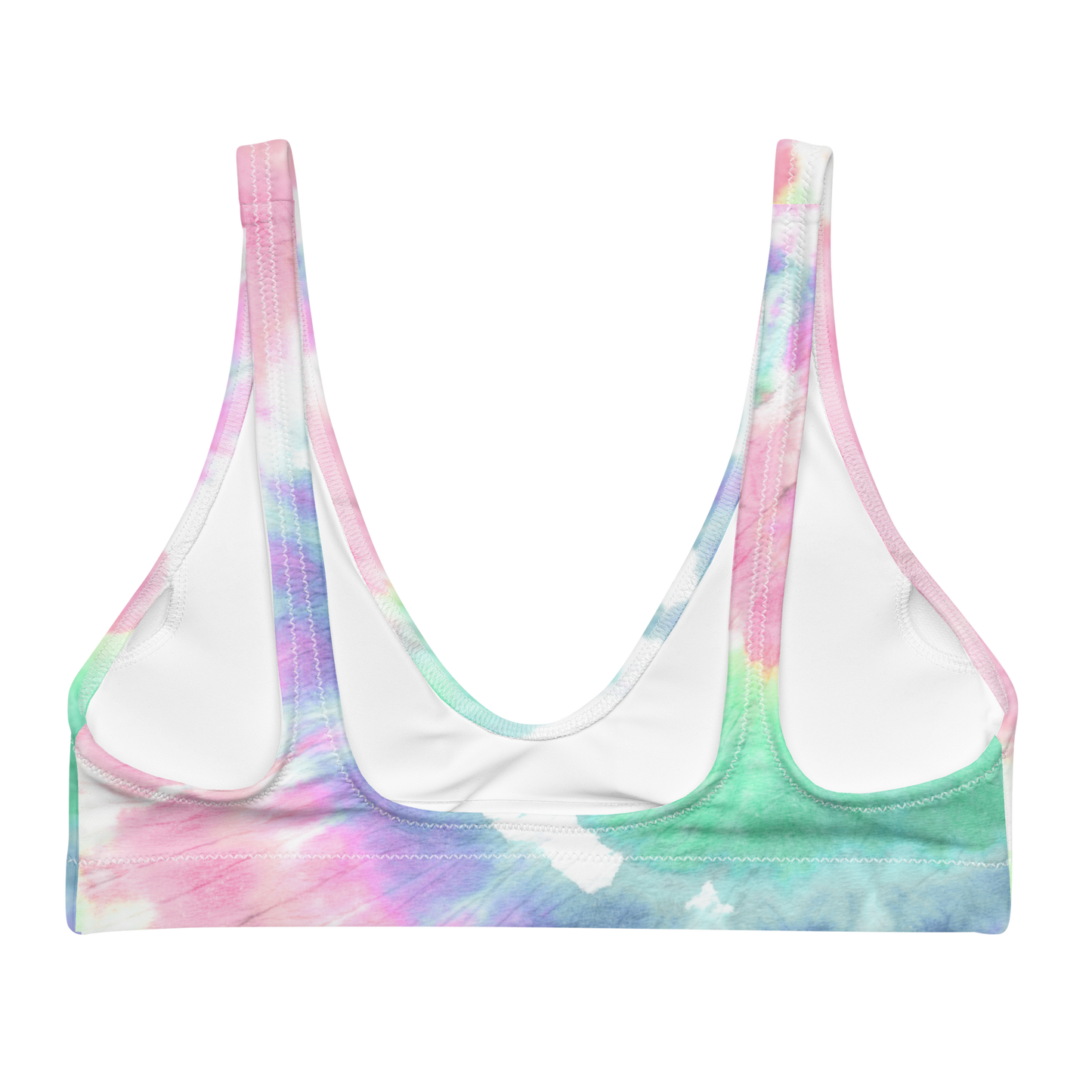 Tie-dye v1 Recycled Padded Bikini Top