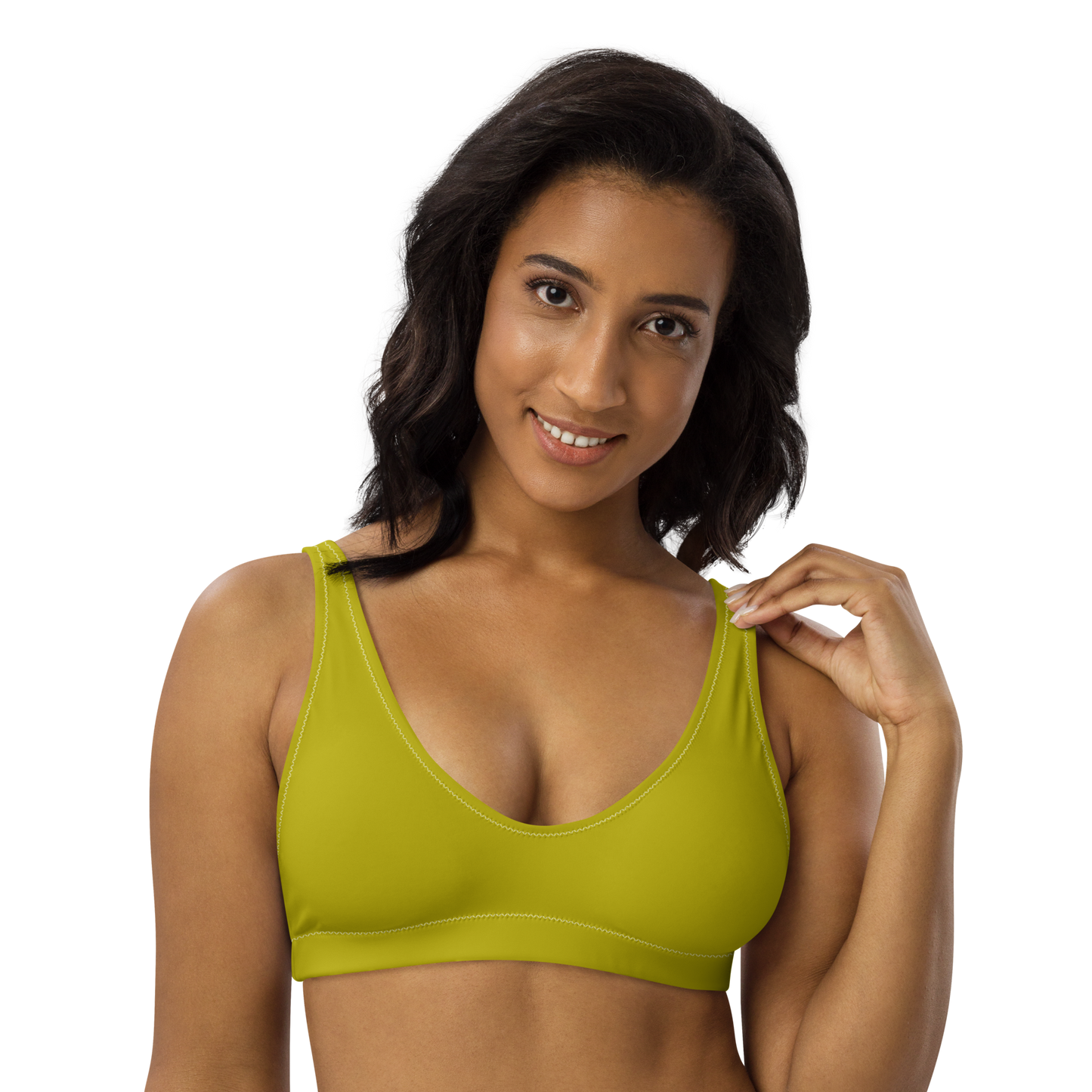 Dijon Mustard Recycled Padded Bikini Top