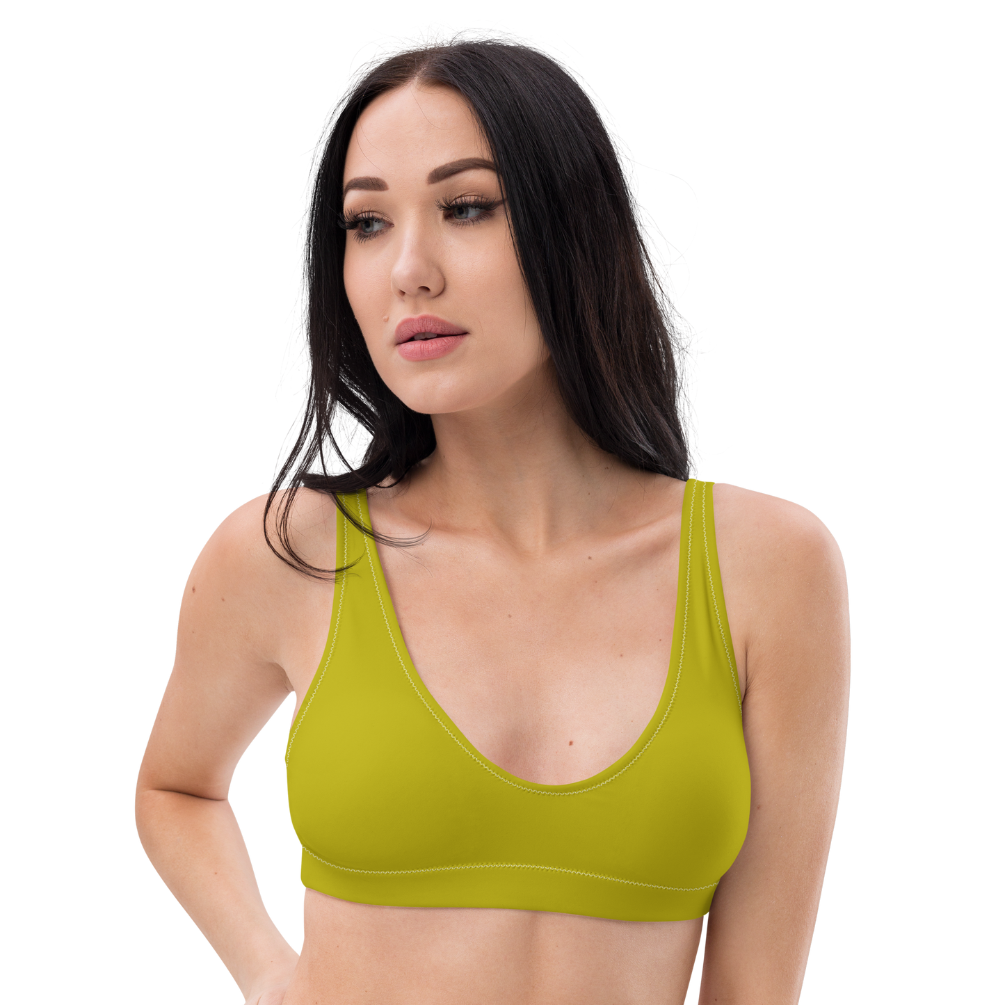 Dijon Mustard Recycled Padded Bikini Top