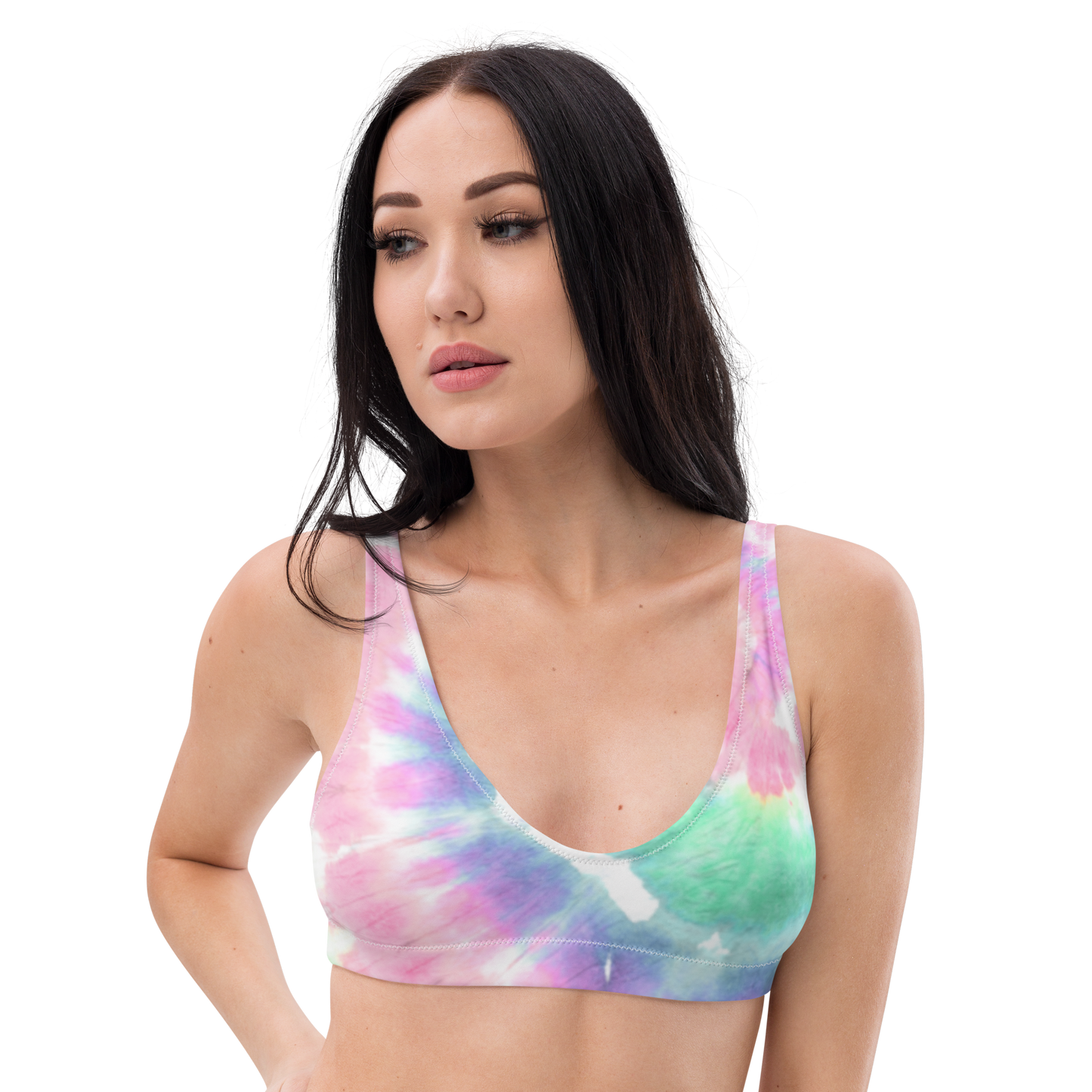 Tie-dye v1 Recycled Padded Bikini Top