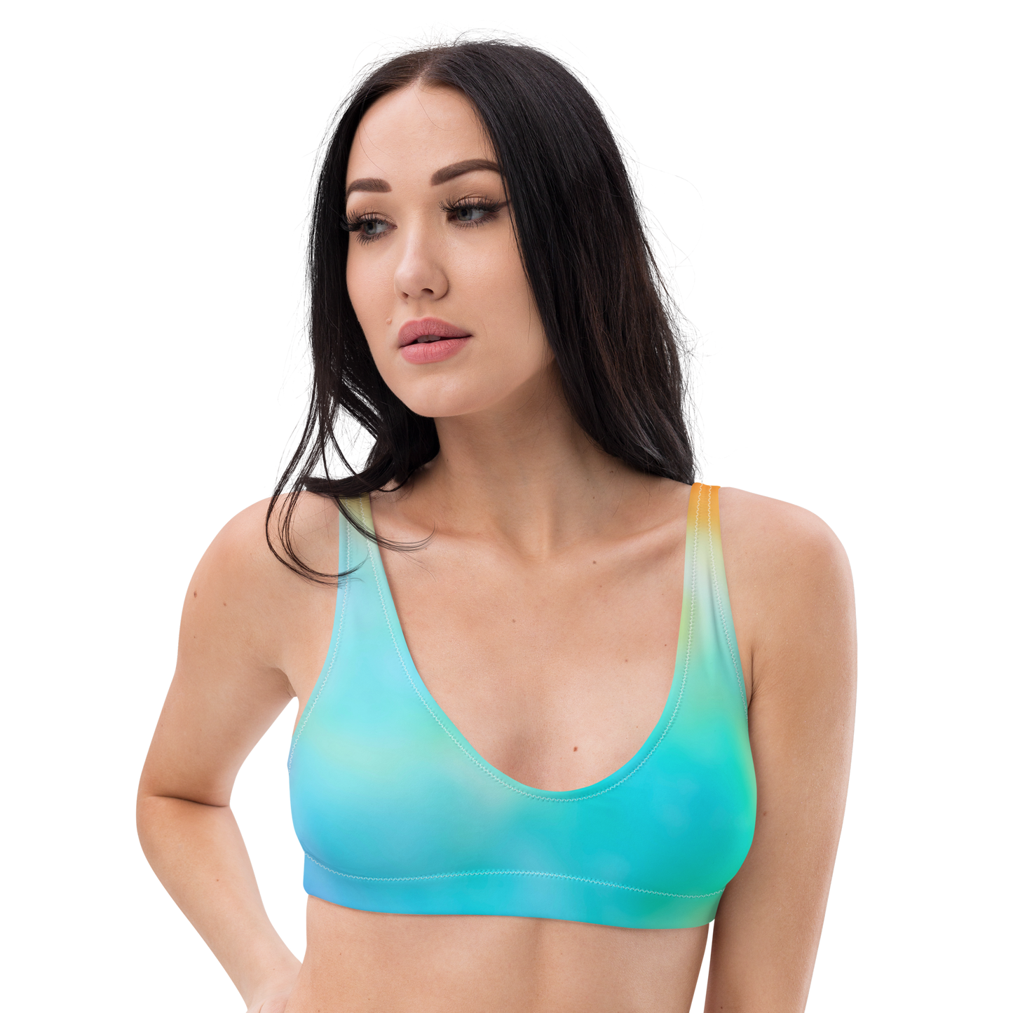 Secondary Colours Tie-dye Print Recycled Padded Bikini Top