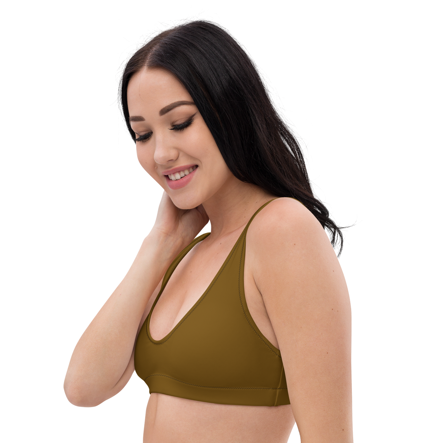 Chestnut Brown Recycled Padded Bikini Top