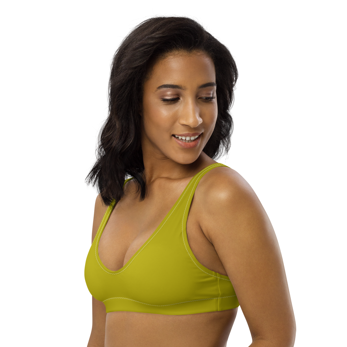 Dijon Mustard Recycled Padded Bikini Top