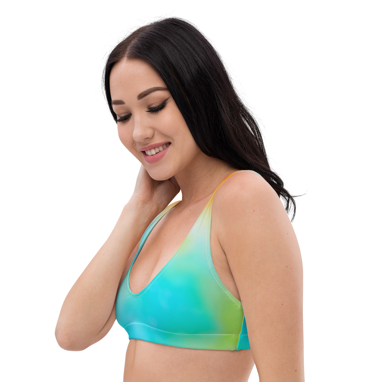 Secondary Colours Tie-dye Print Recycled Padded Bikini Top