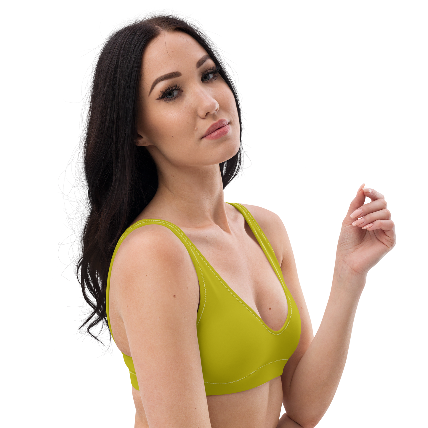 Dijon Mustard Recycled Padded Bikini Top