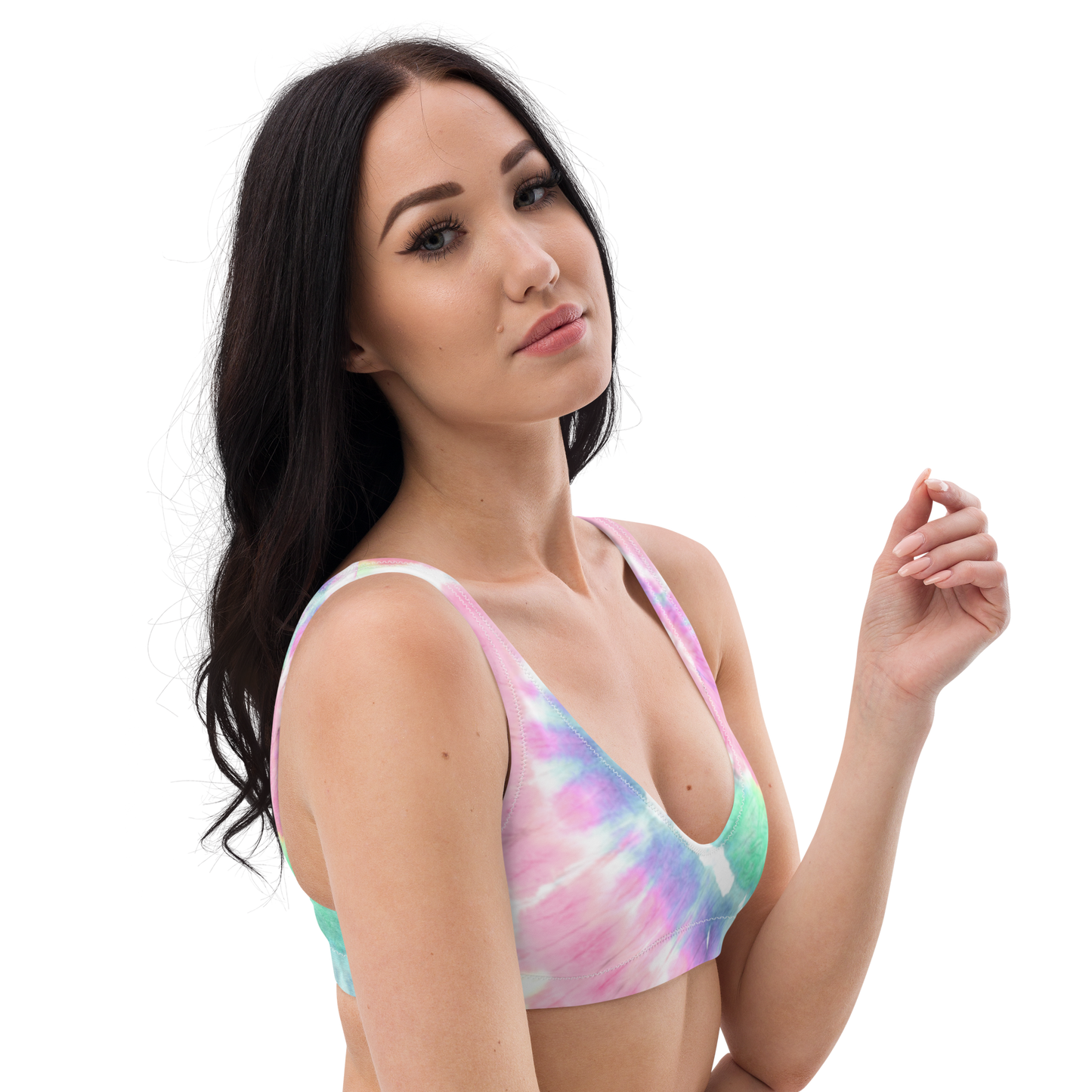 Tie-dye v1 Recycled Padded Bikini Top