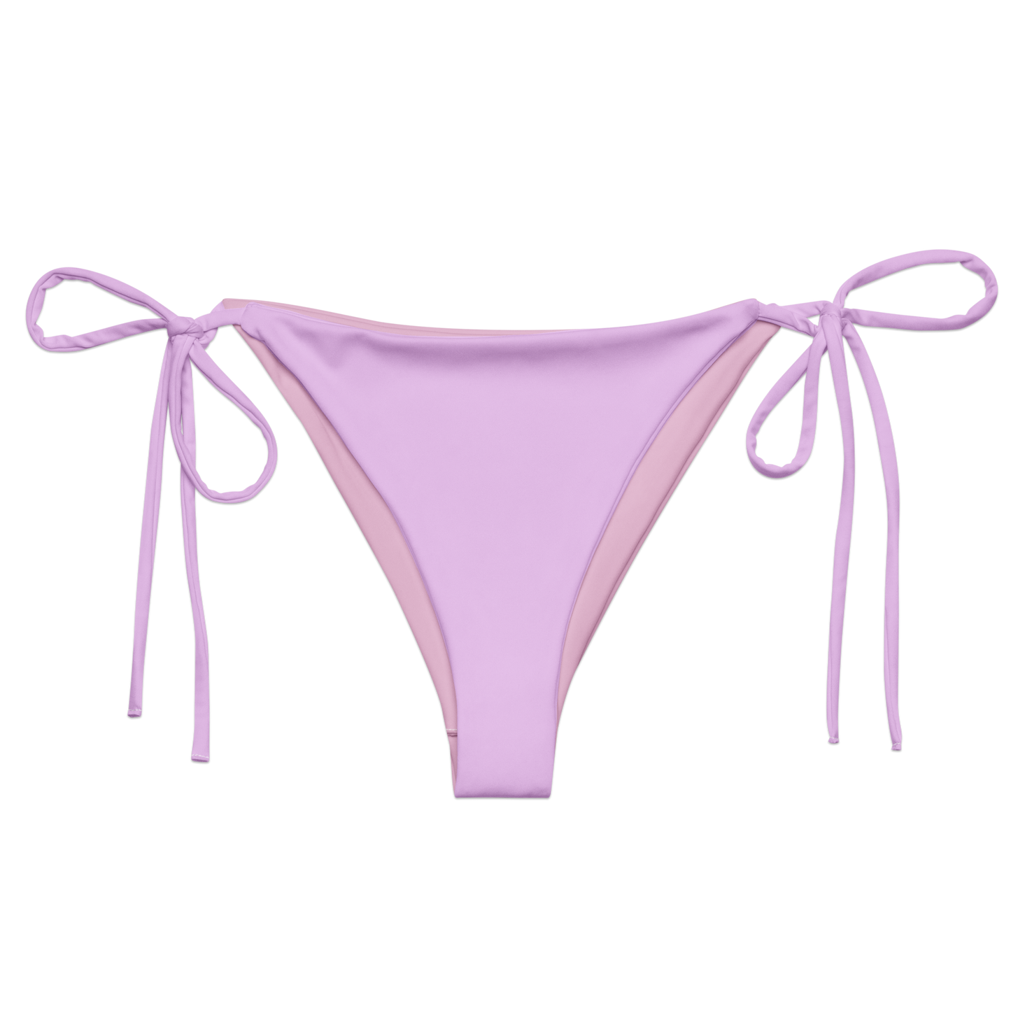 Lilac Print Recycled String Bikini Bottom