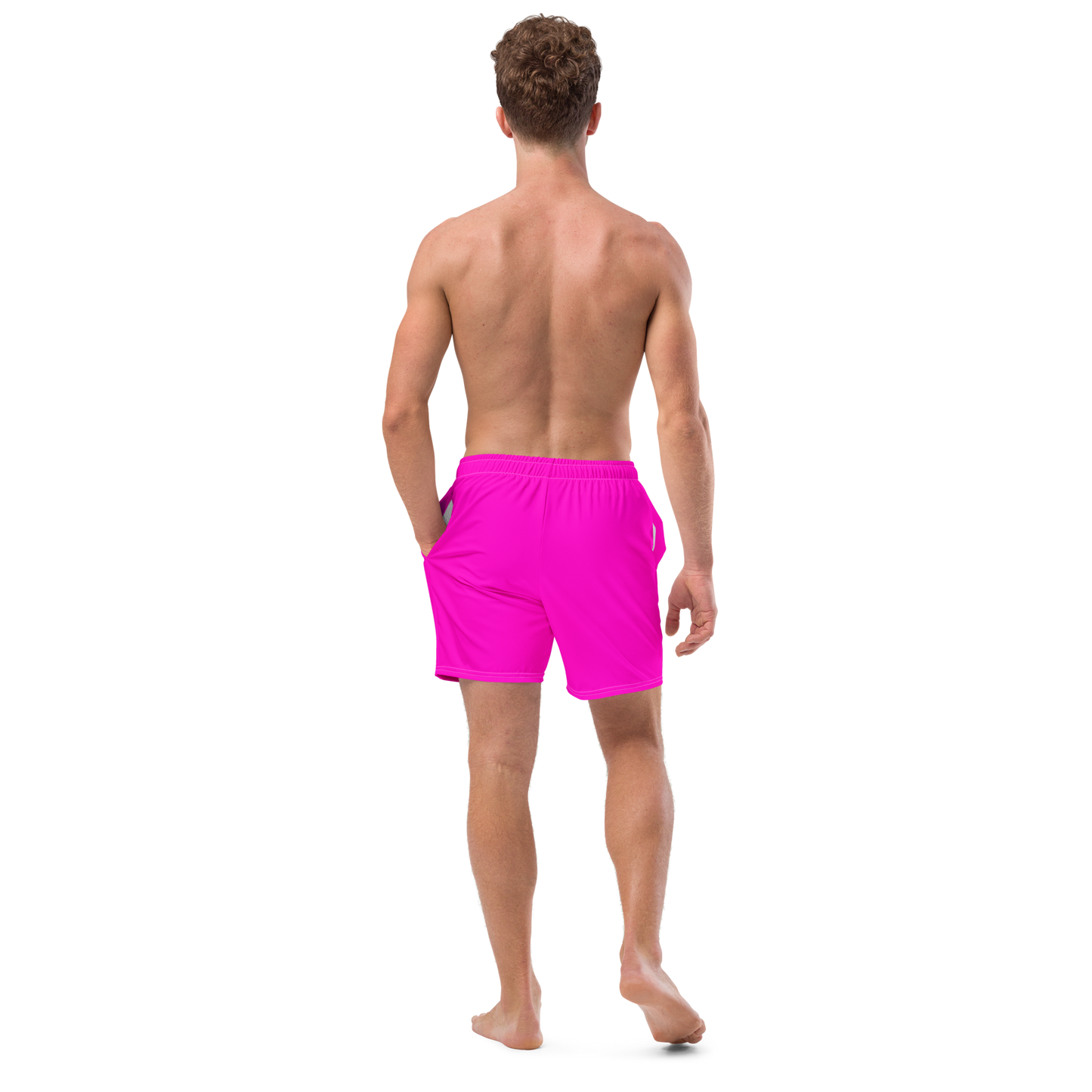 Neon Pink Swim Trunks