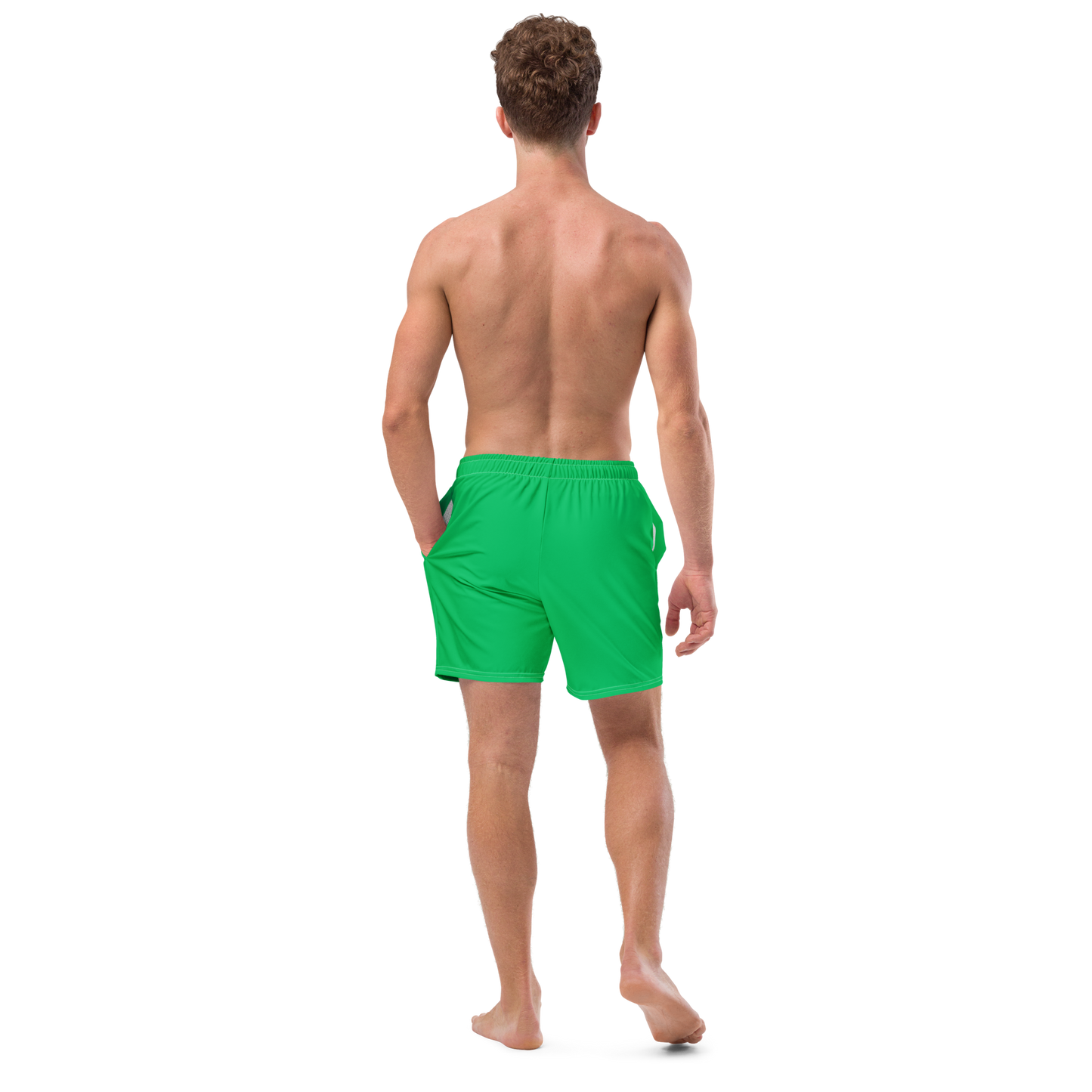 Coral Green Swim Trunks