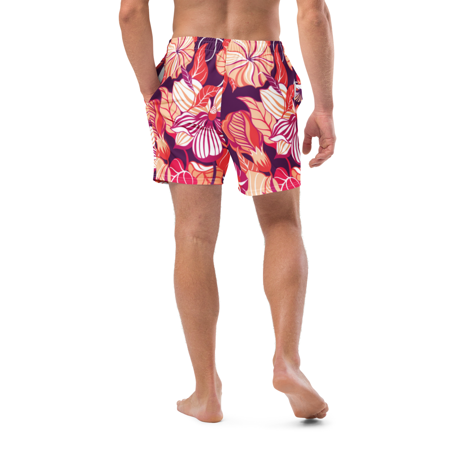 Wildflowers Print Swim Trunks