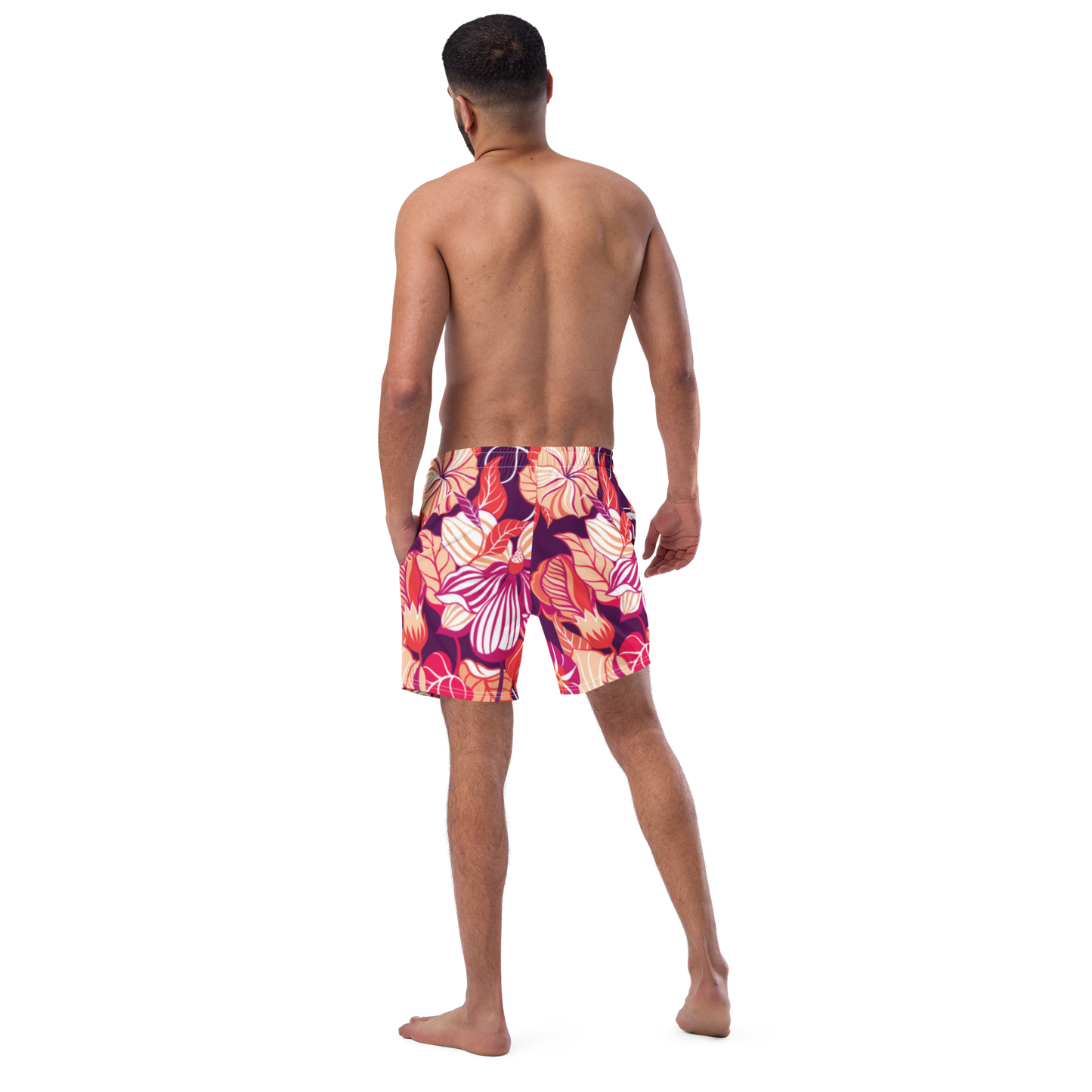 Wildflowers Print Swim Trunks