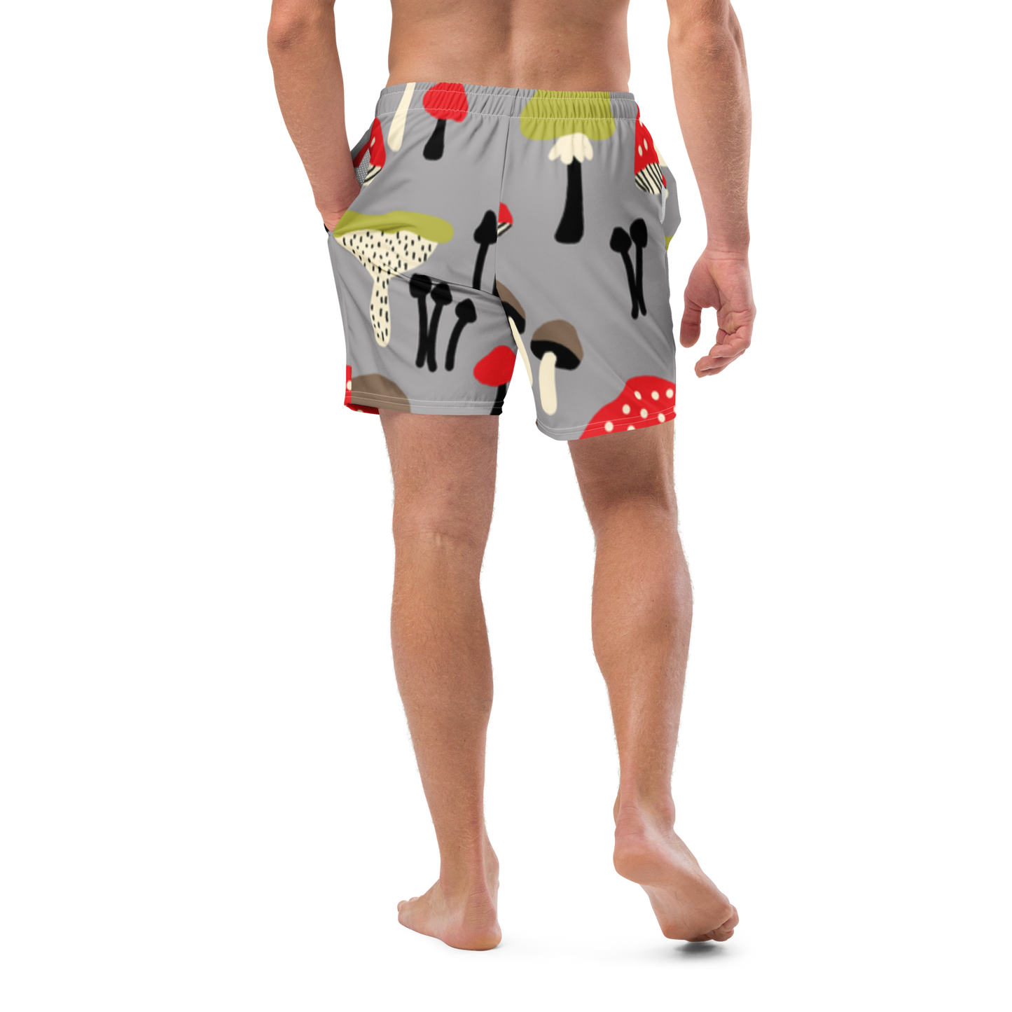 Mushrooms Pattern Swim Trunks