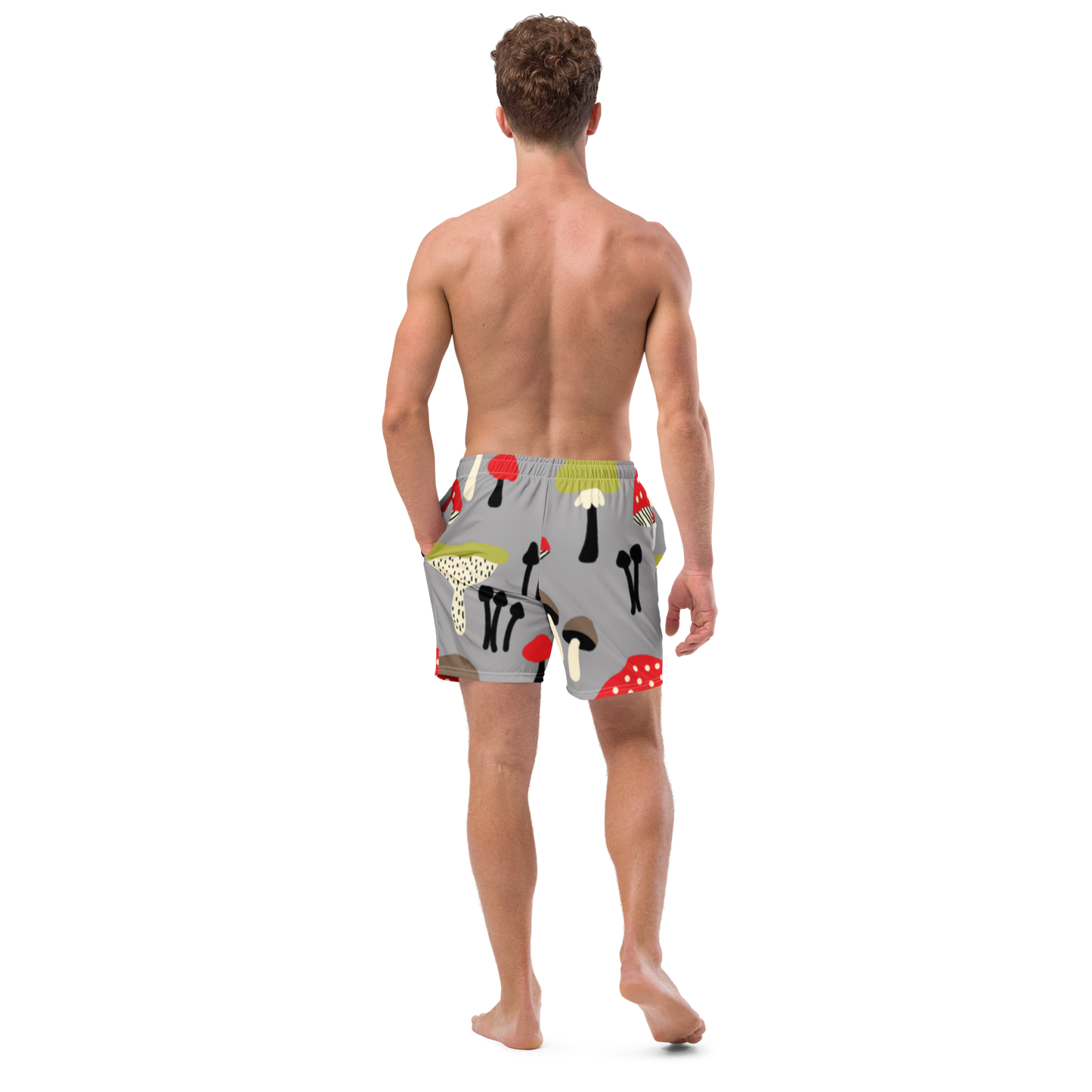 Mushrooms Pattern Swim Trunks