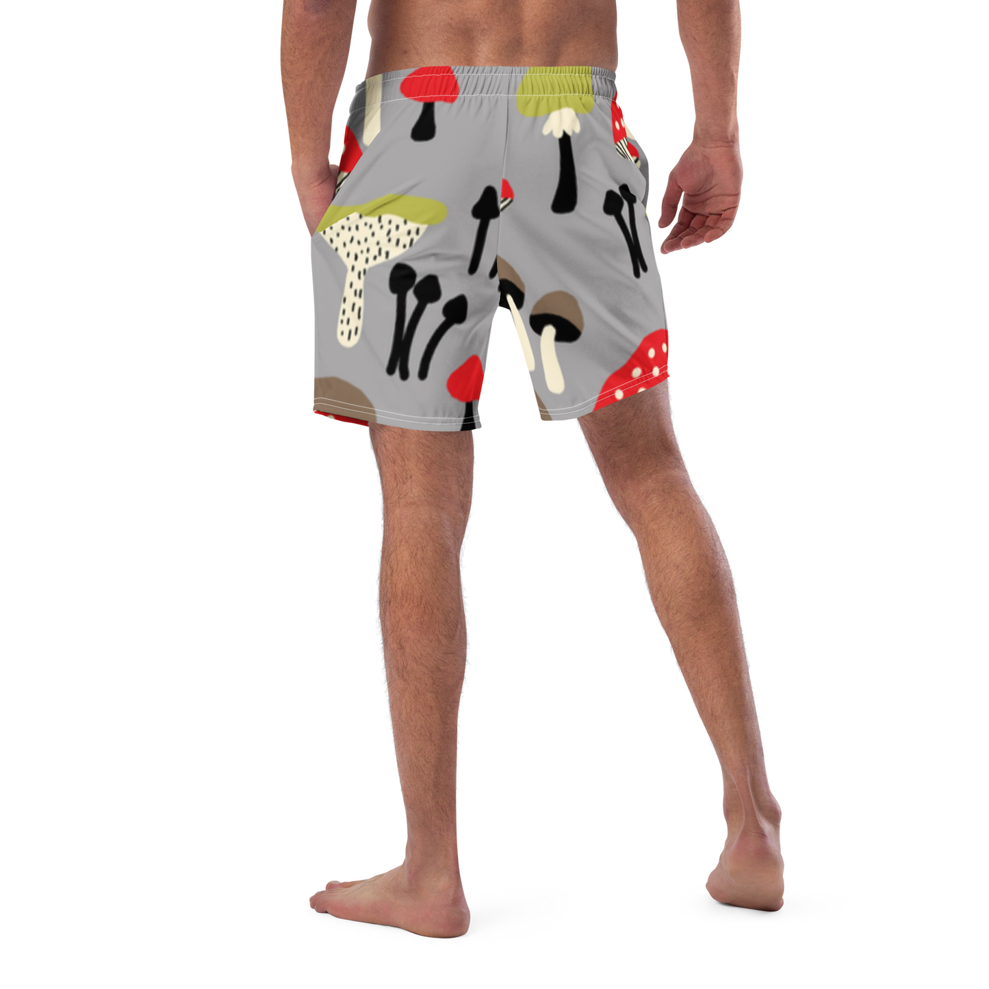 Mushrooms Pattern Swim Trunks