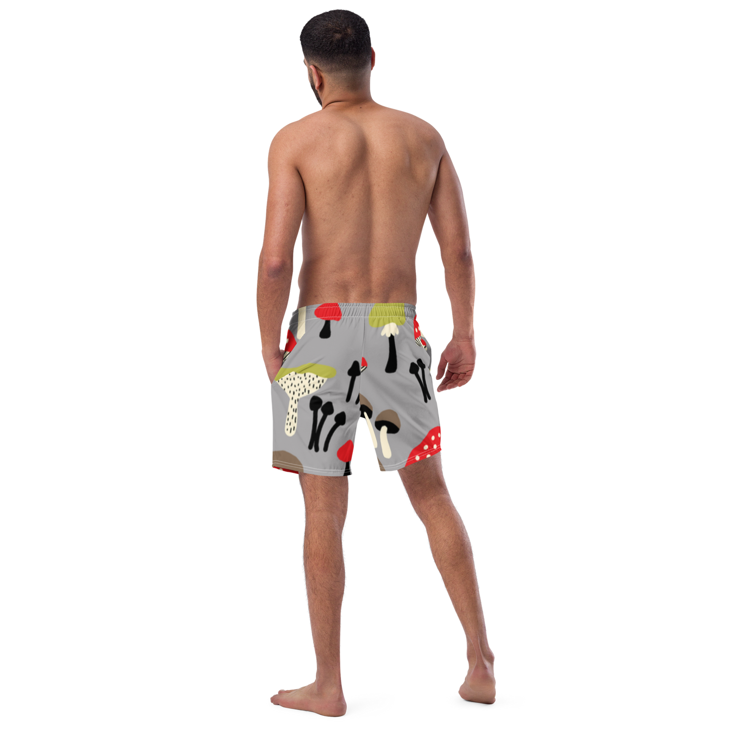 Mushrooms Pattern Swim Trunks