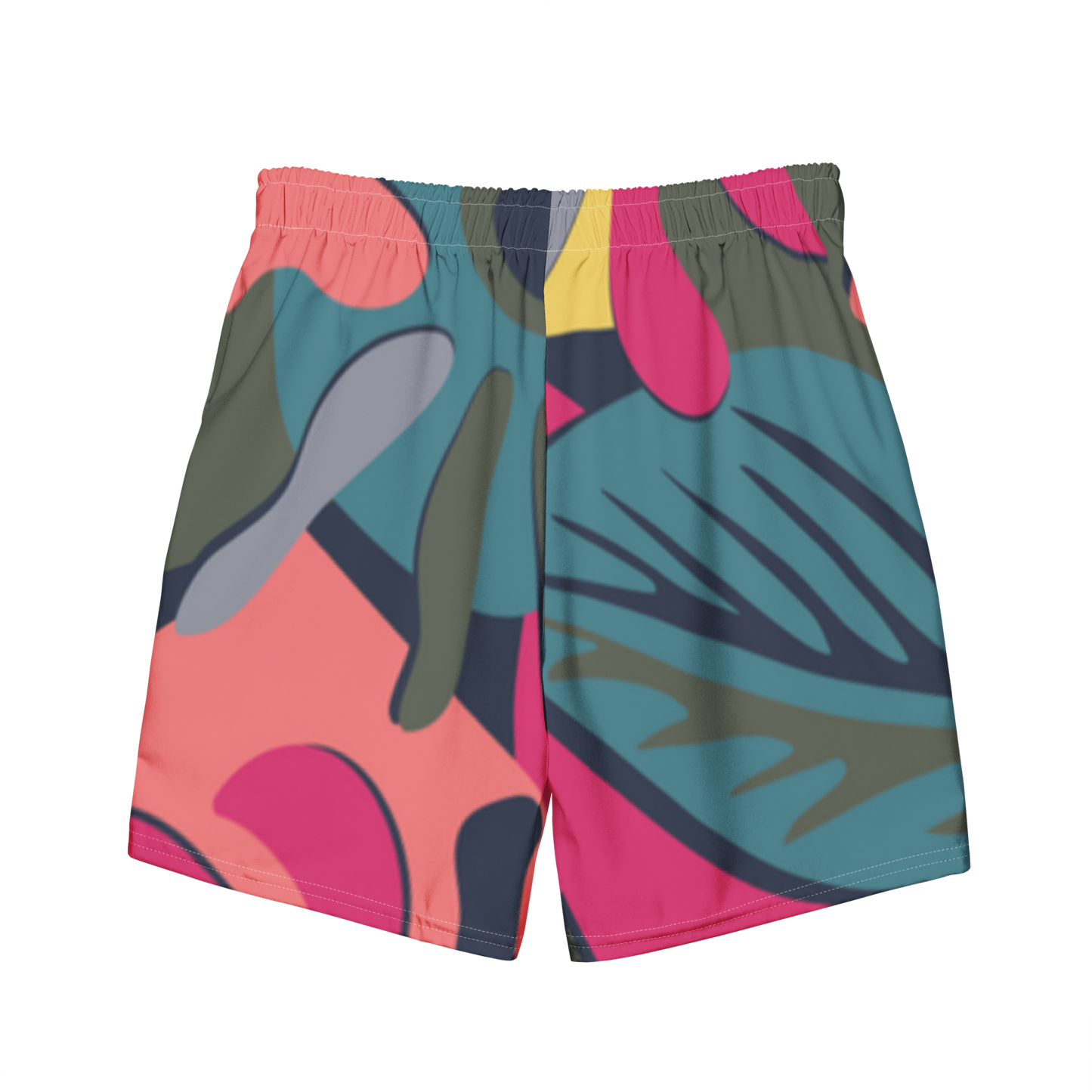 Tropical Pattern Pastels Swim Trunks