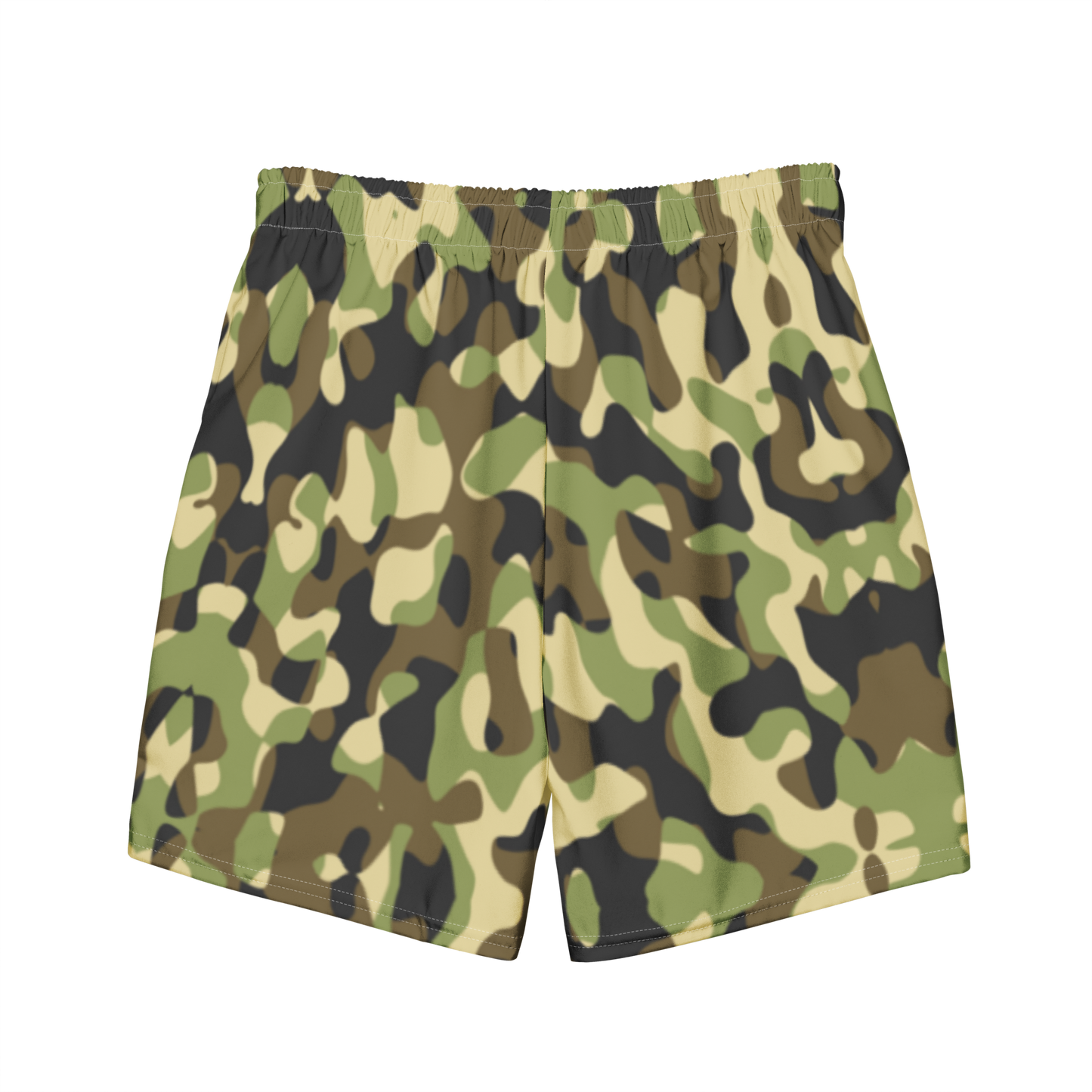 Green Camo Swim Trunks