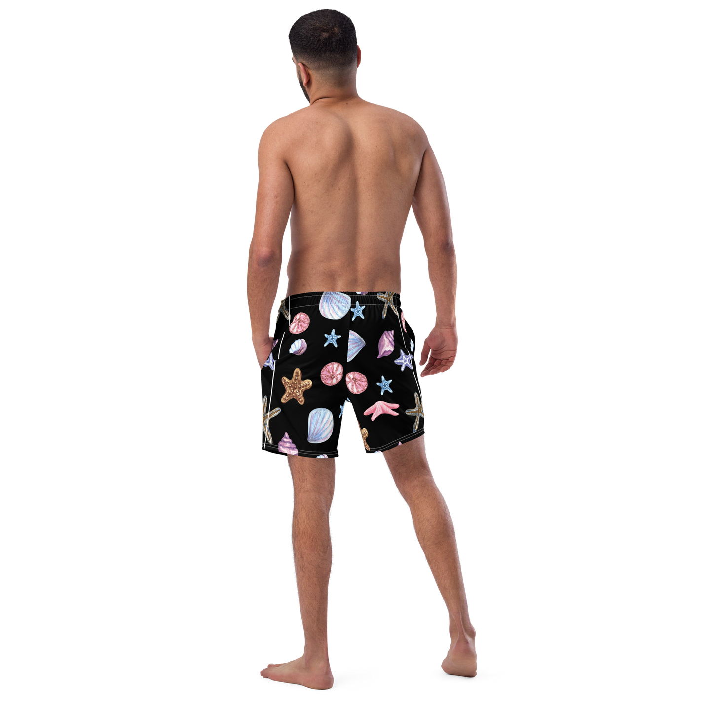 Seashell Pattern Swim Trunks