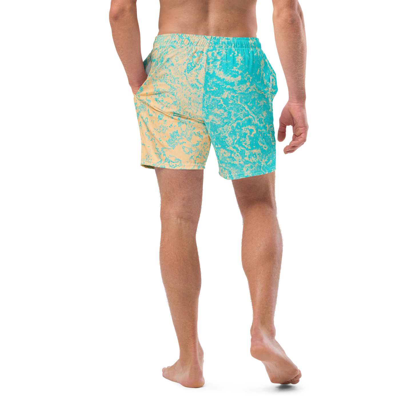 Seasalt & Vinegar Splash Pattern Swim Trunks