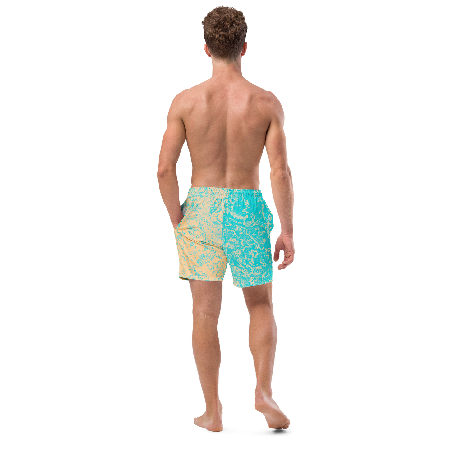 Seasalt & Vinegar Splash Pattern Swim Trunks