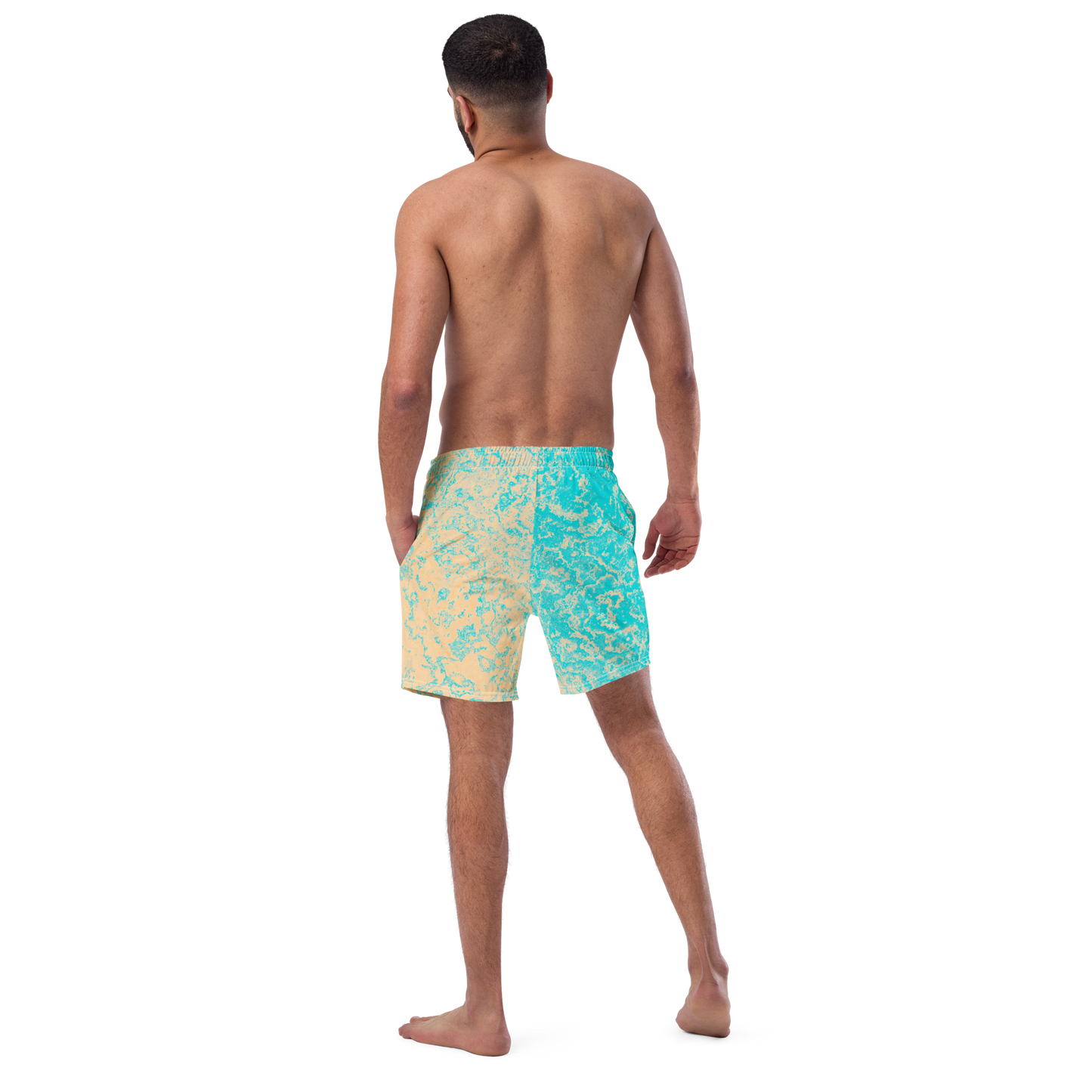 Seasalt & Vinegar Splash Pattern Swim Trunks