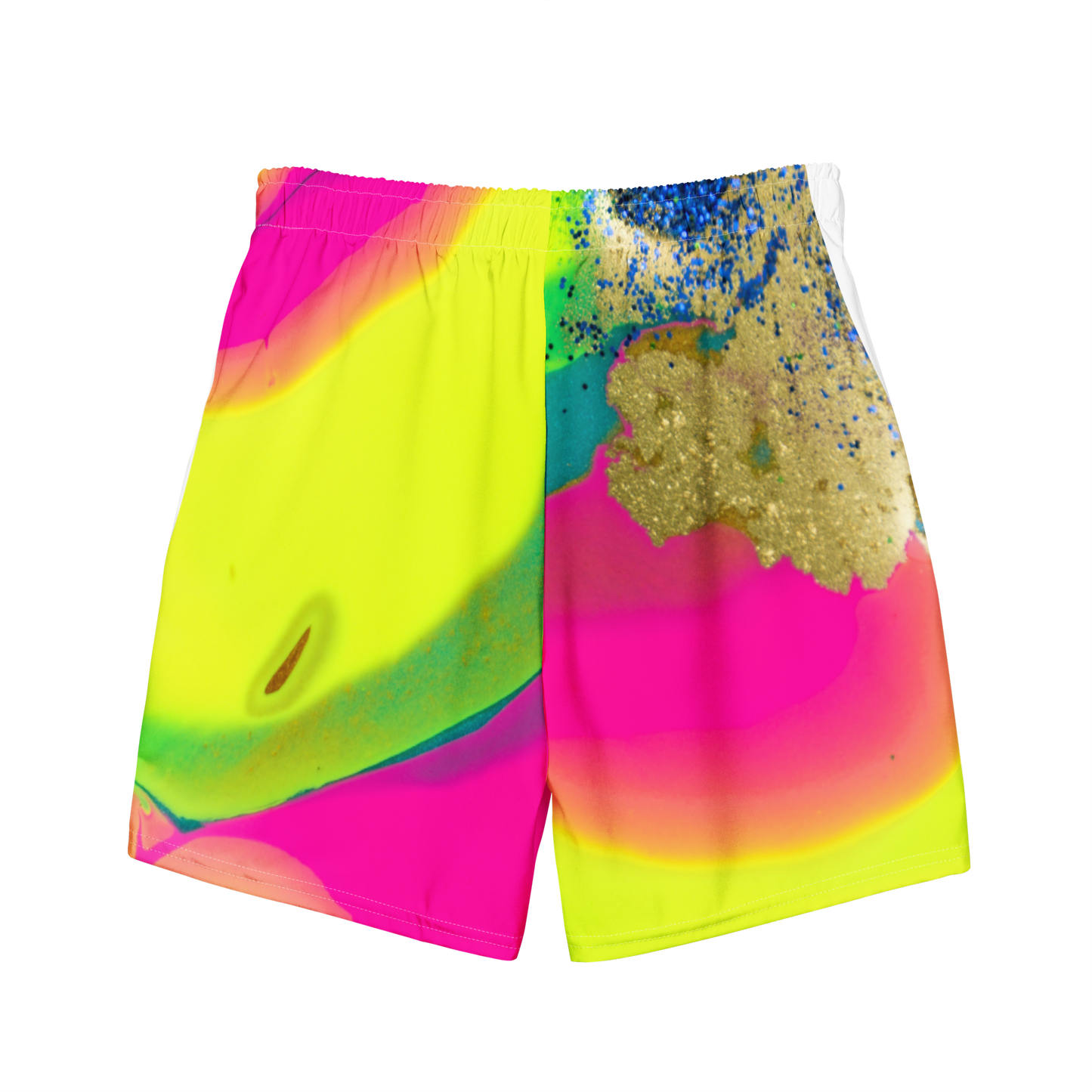 Glitterbomb Print Swim Trunks